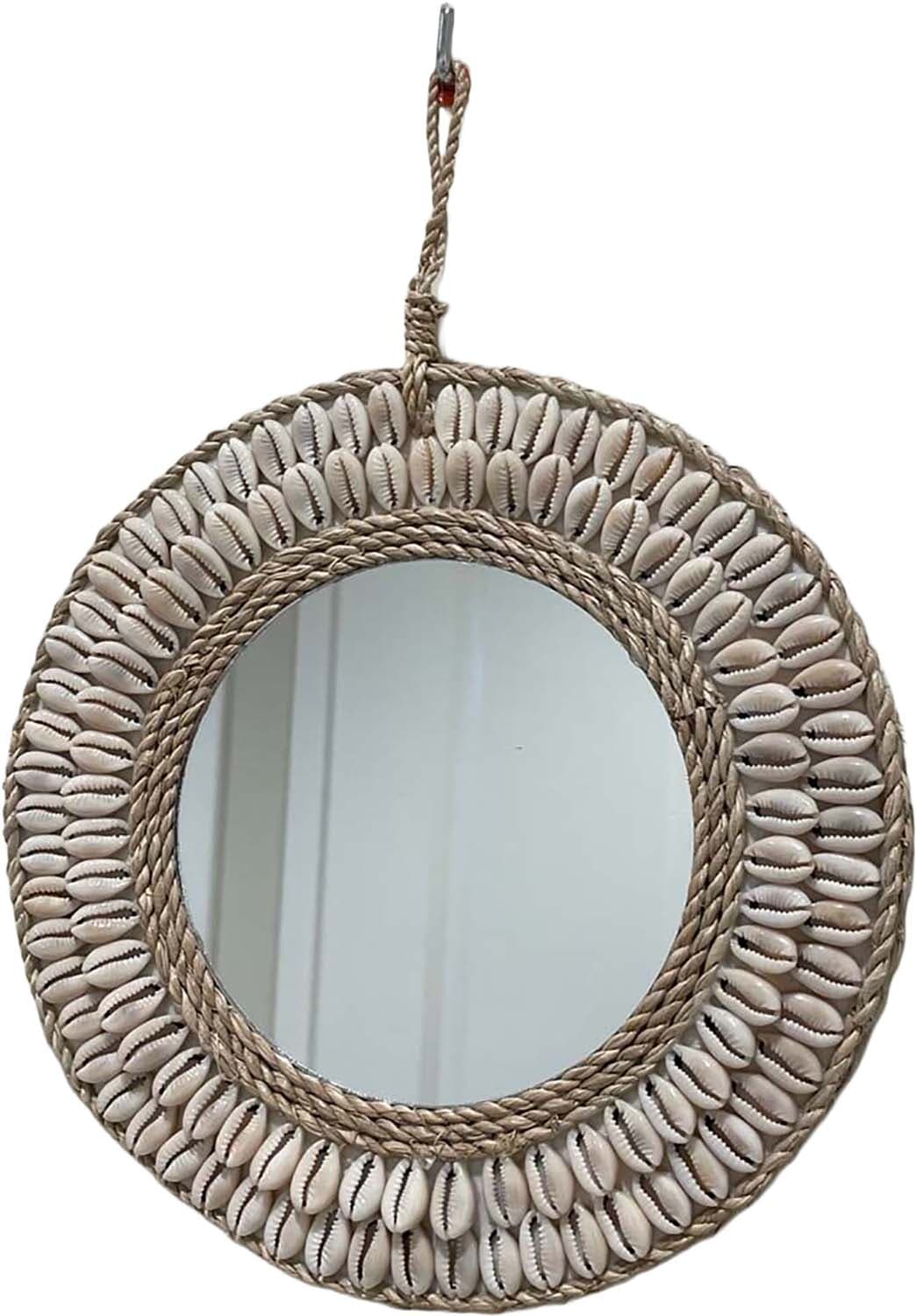 Bomont Collection Spiegel Schelpjes Lian D20 cm  Beige