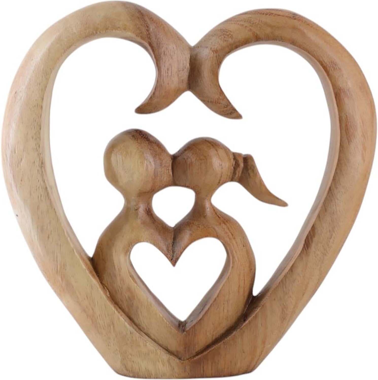 Bomont Collection Objekt Bruidspaar Hart 20x21 cm Bruin