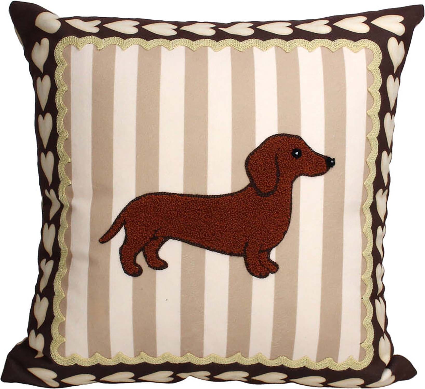 Bomont Collection Cushion Dachshund 45x45cm Bruin