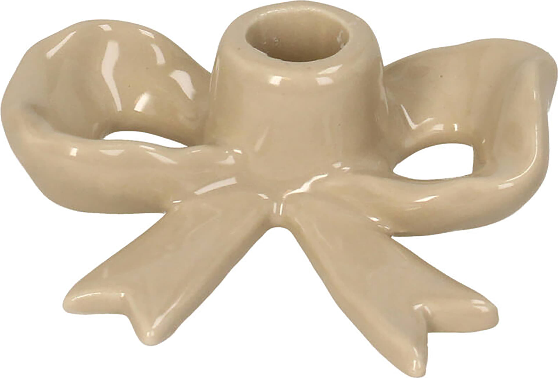 Bomont Collection Kandelaar Bow 12x10.1x3.7cm Beige