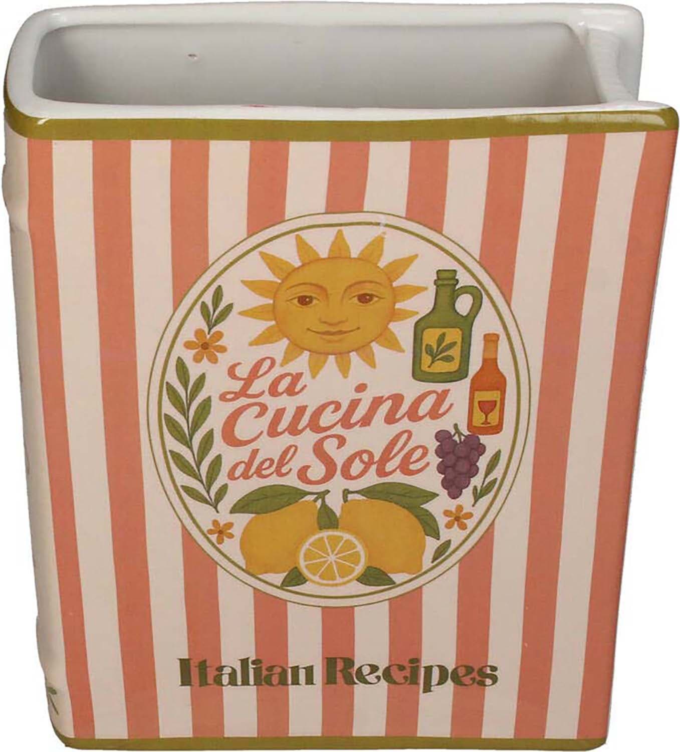 Bomont Collection Vaas Boek La Cucina 16x6.3x20 Cm Roze