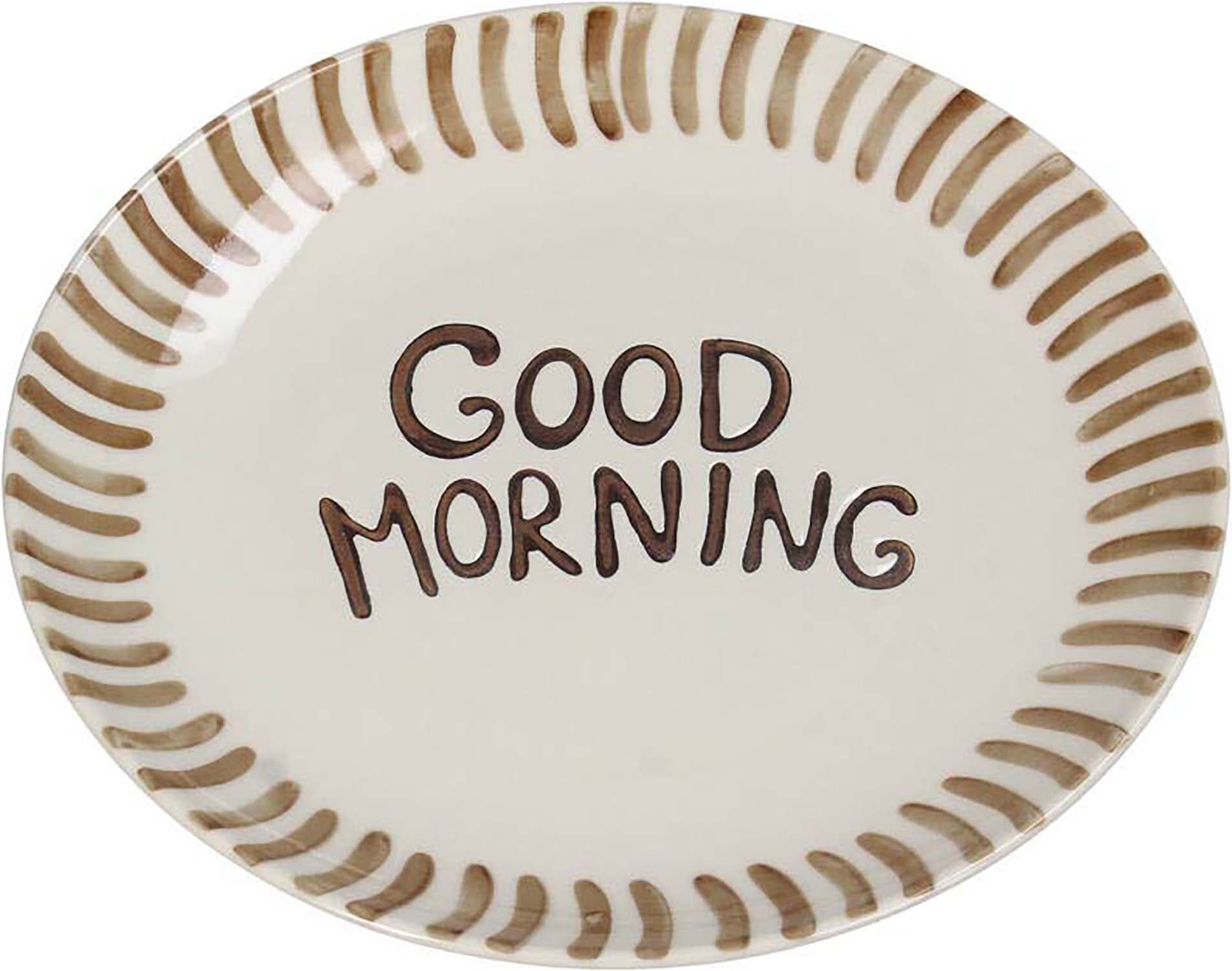 Bomont Collection Bord  Good Morning  20.5x20.5x2.8 Cm Bruin