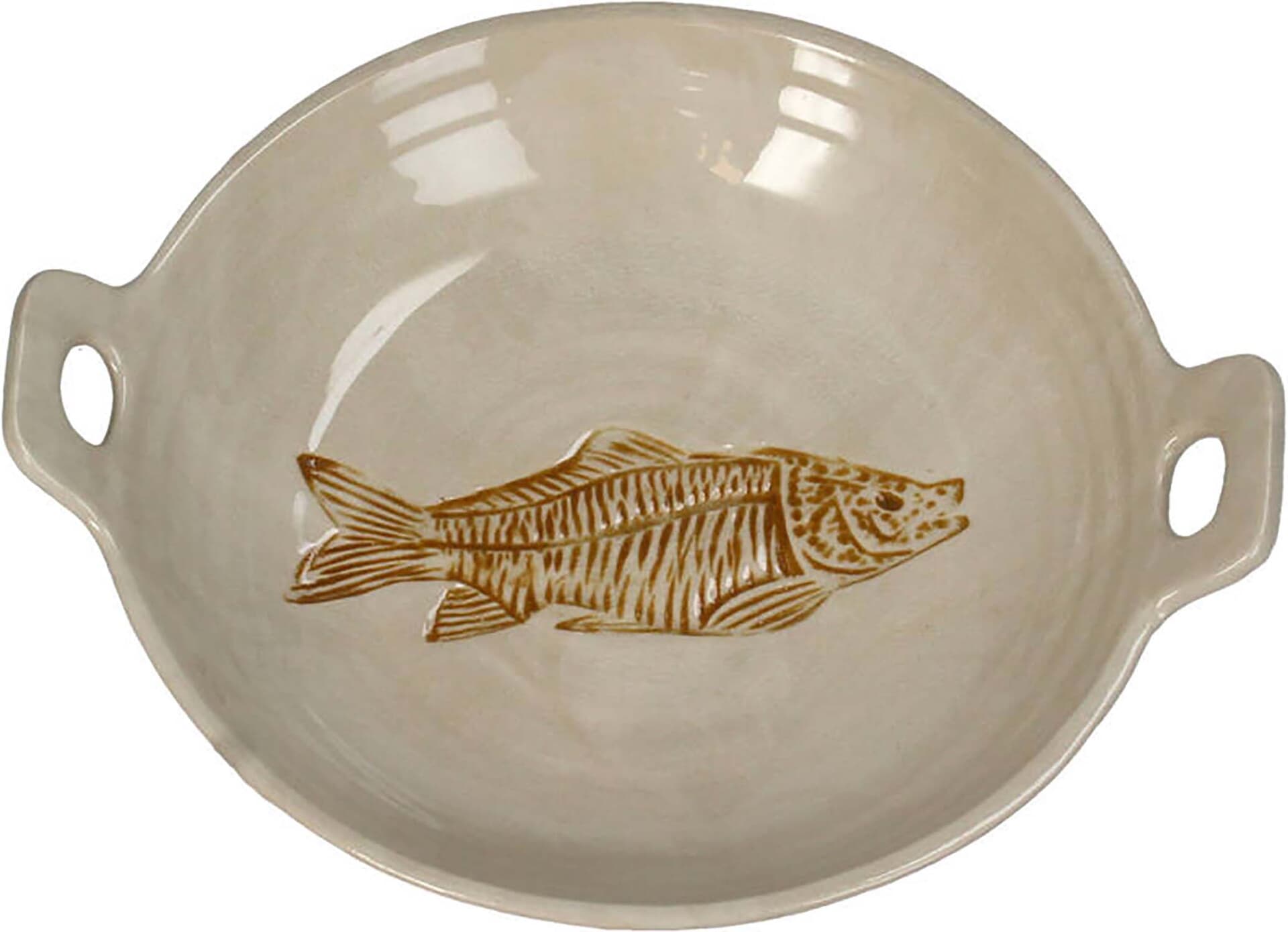 Bomont Collection Kom Vis 22.5x19.5x5cm Bruin