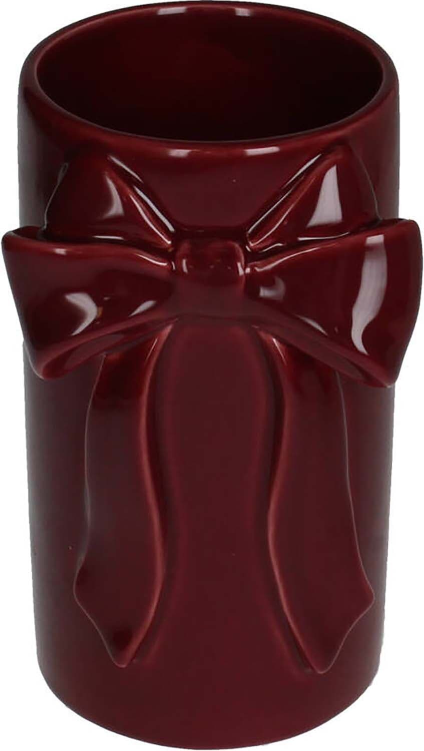 Bomont Collection Vaas Strik 11.5x10.5x18.5cm Rood