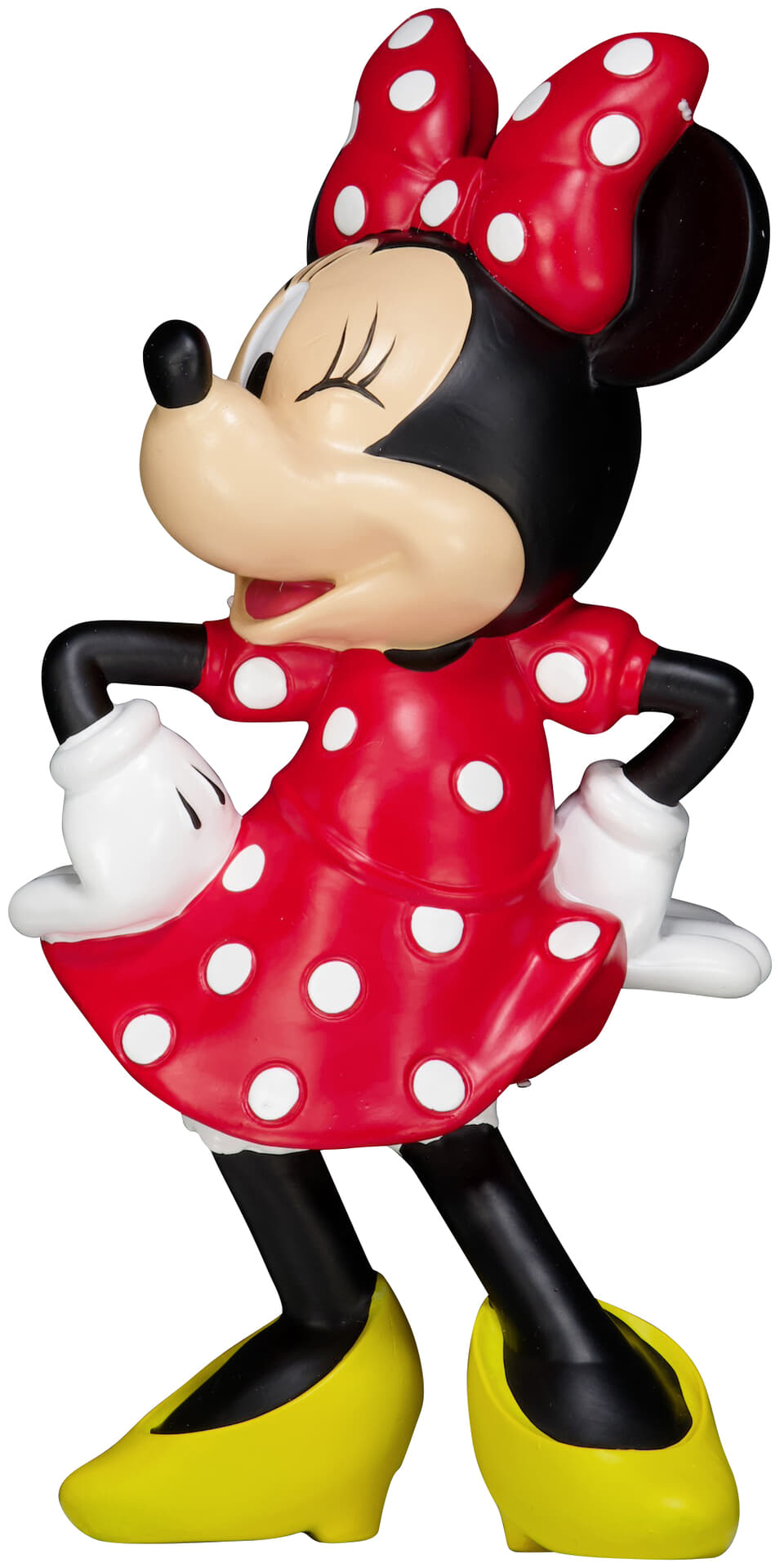 Disney Sculptuur  3D Garden Minnie 16*13.5*31 Cm Rood