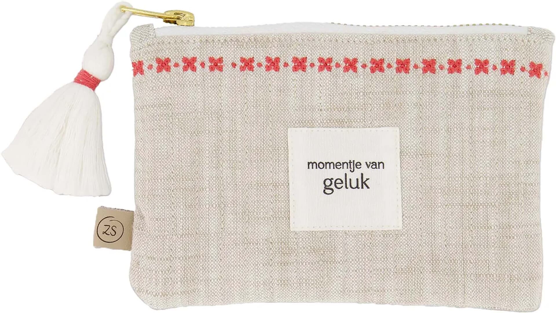 Zusss Make-up Tasje Momentje van geluk Off White