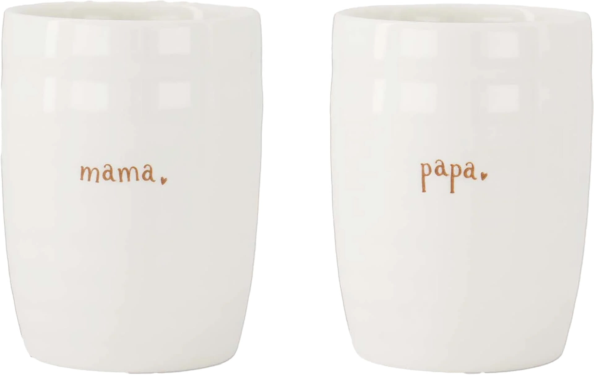 Zusss Set van 2 Mokken mama & papa Bruin