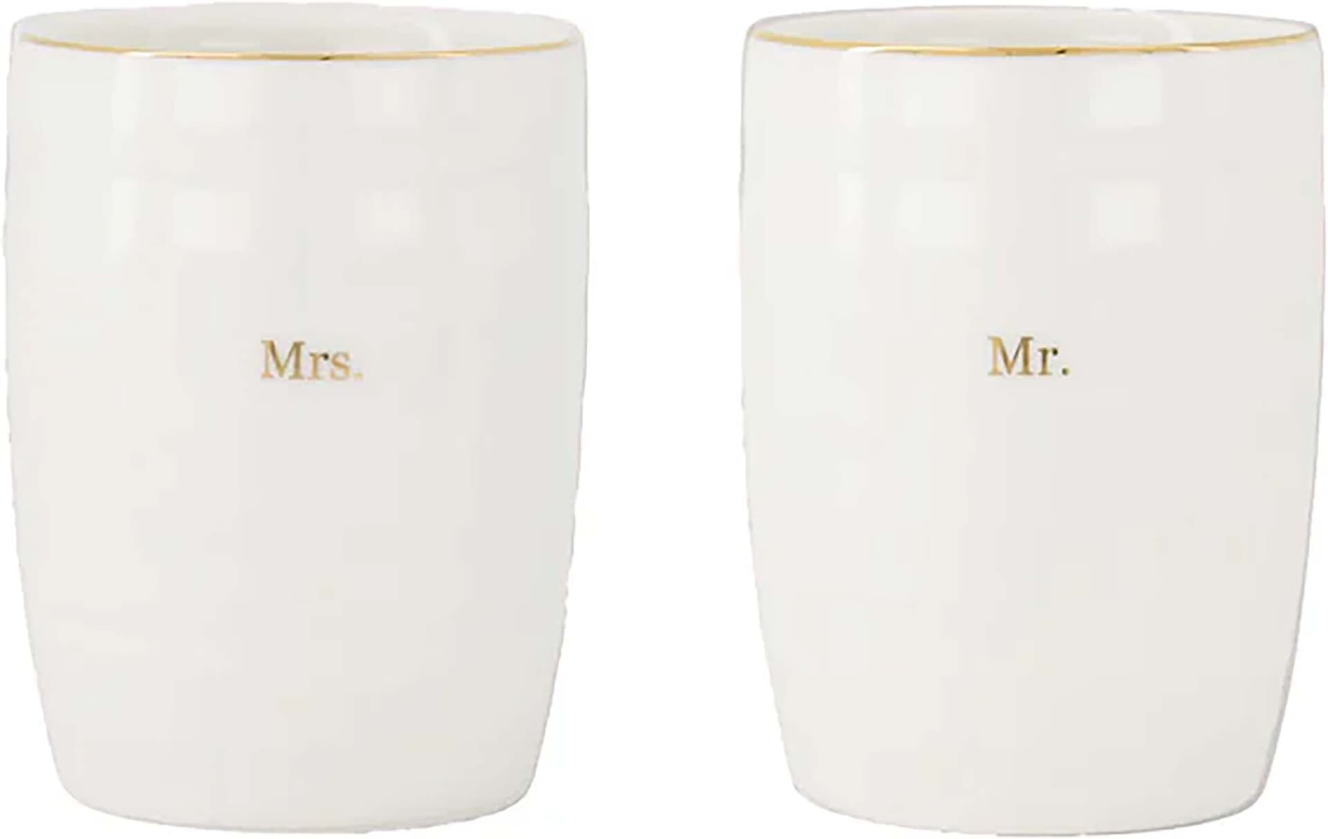 Zusss Mokken  Set van 2 Mr & Mrs Goud
