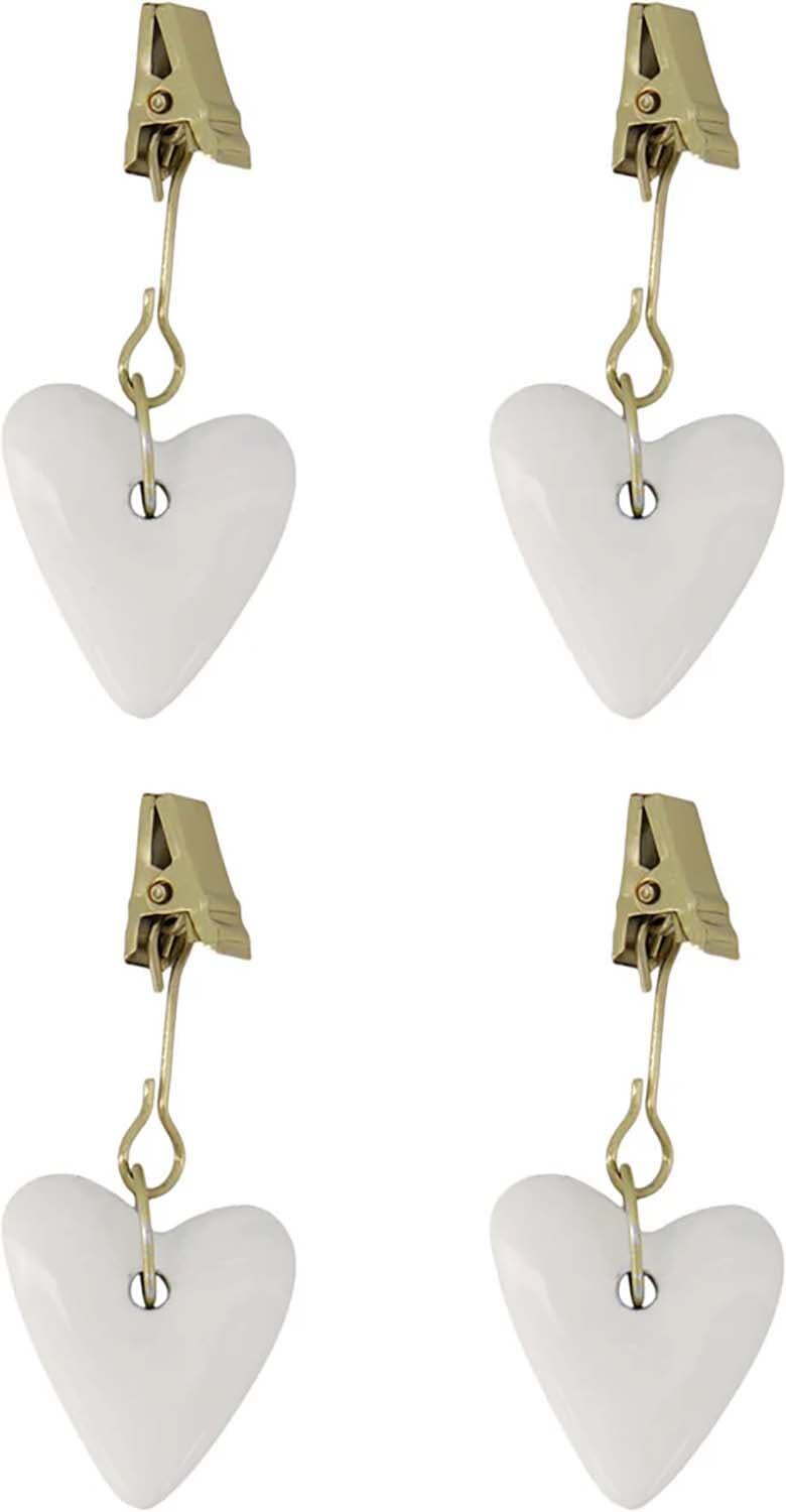 Zusss Tafelkleed hangers  Set van 4 Hartje Goud