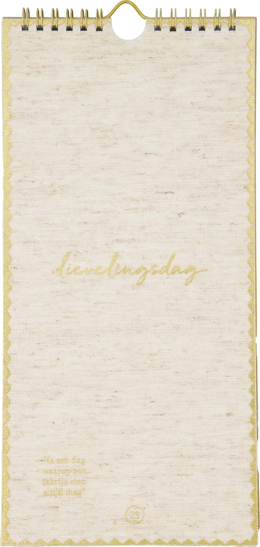 Zusss Verjaardagskalender lievelingsdag Beige