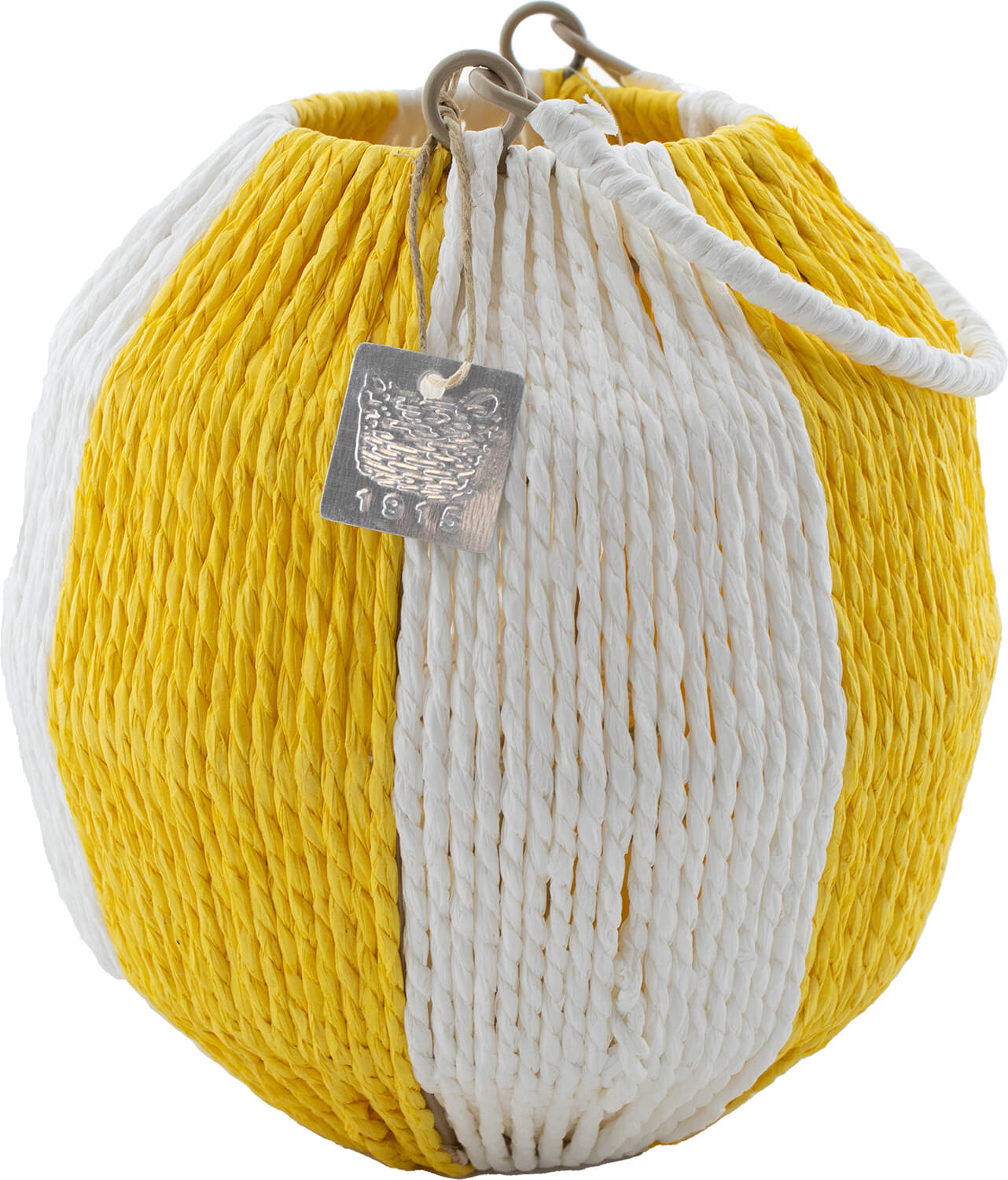 Bomont Collection Windlicht Papier Touw 21 x 21 cm Geel