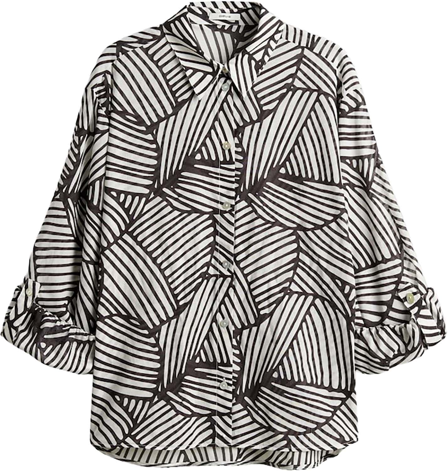 Opus Blouse Felora botanical Bruin