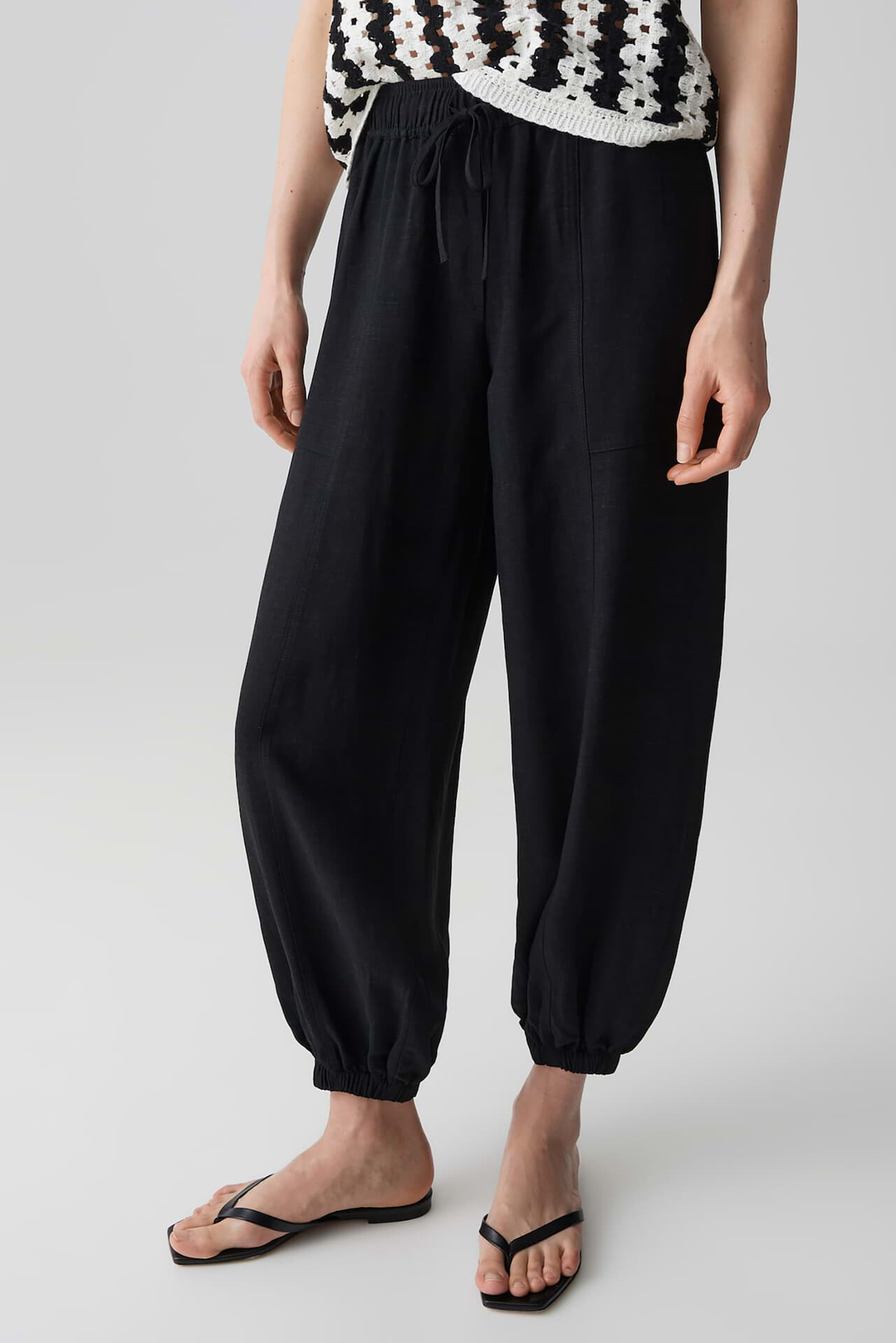 Opus Broek Myha oasis Zwart