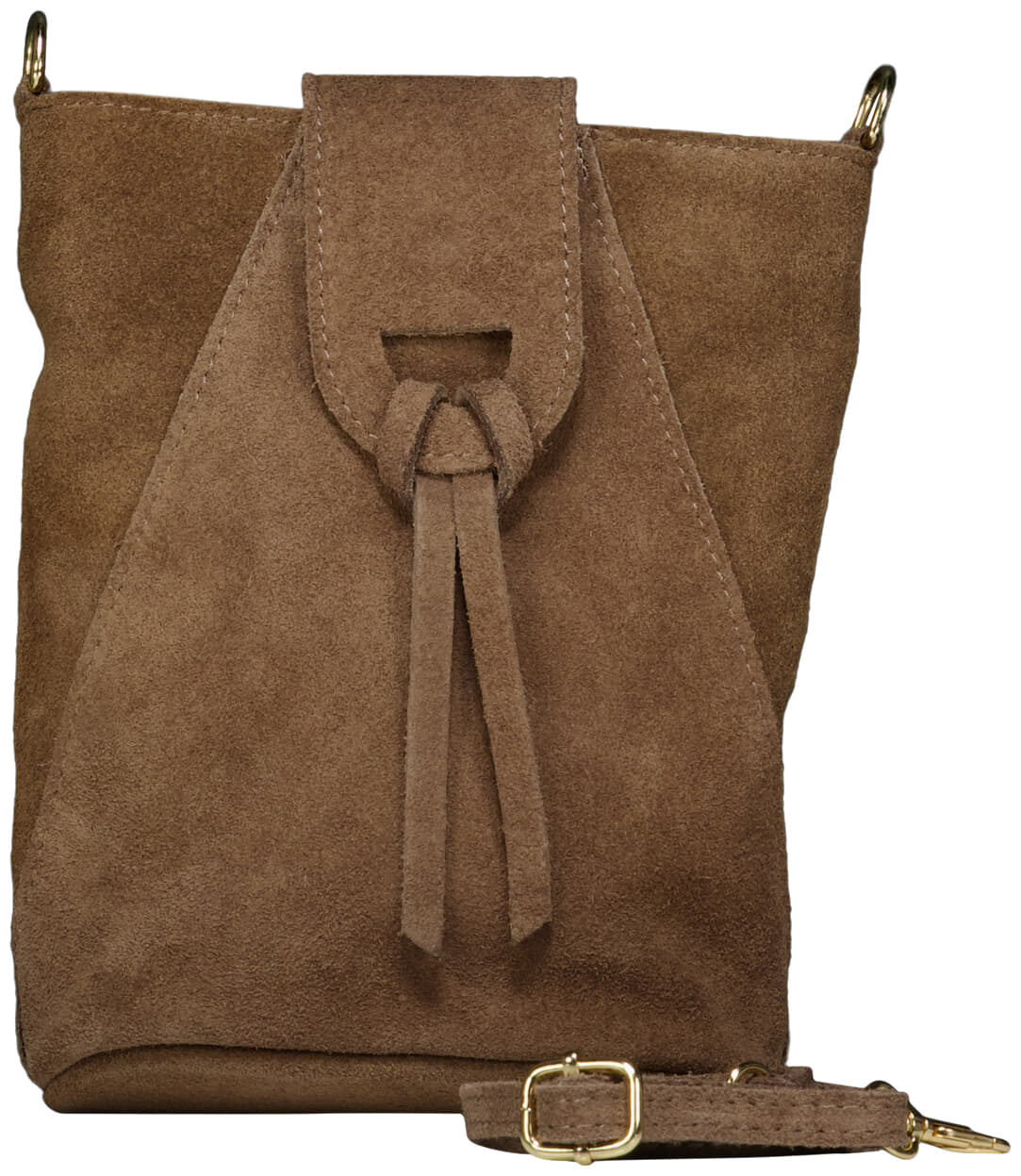 Bomont Tas Kendra Suede Taupe