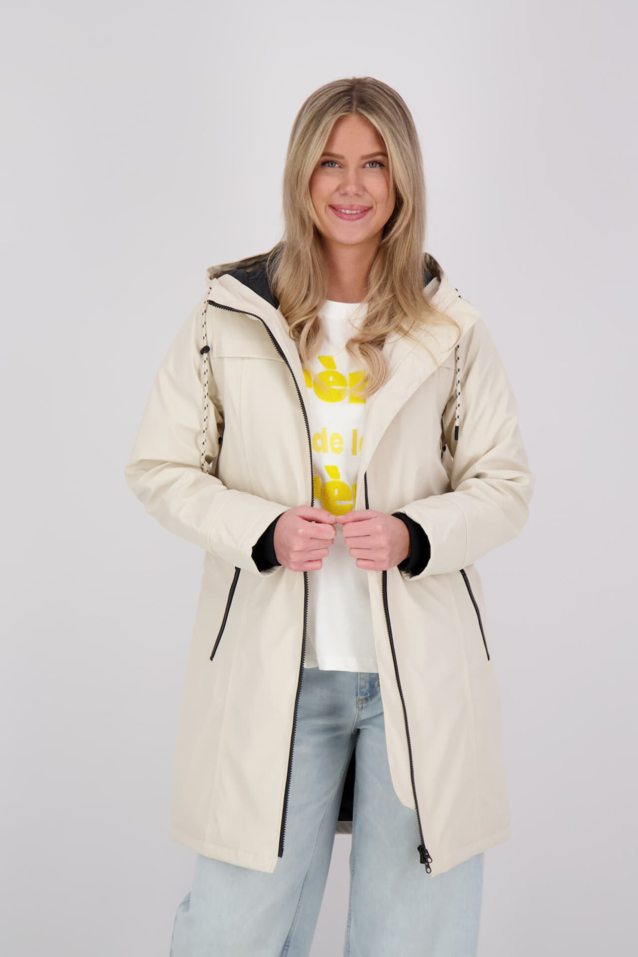 Freequent Jas Rain Off White