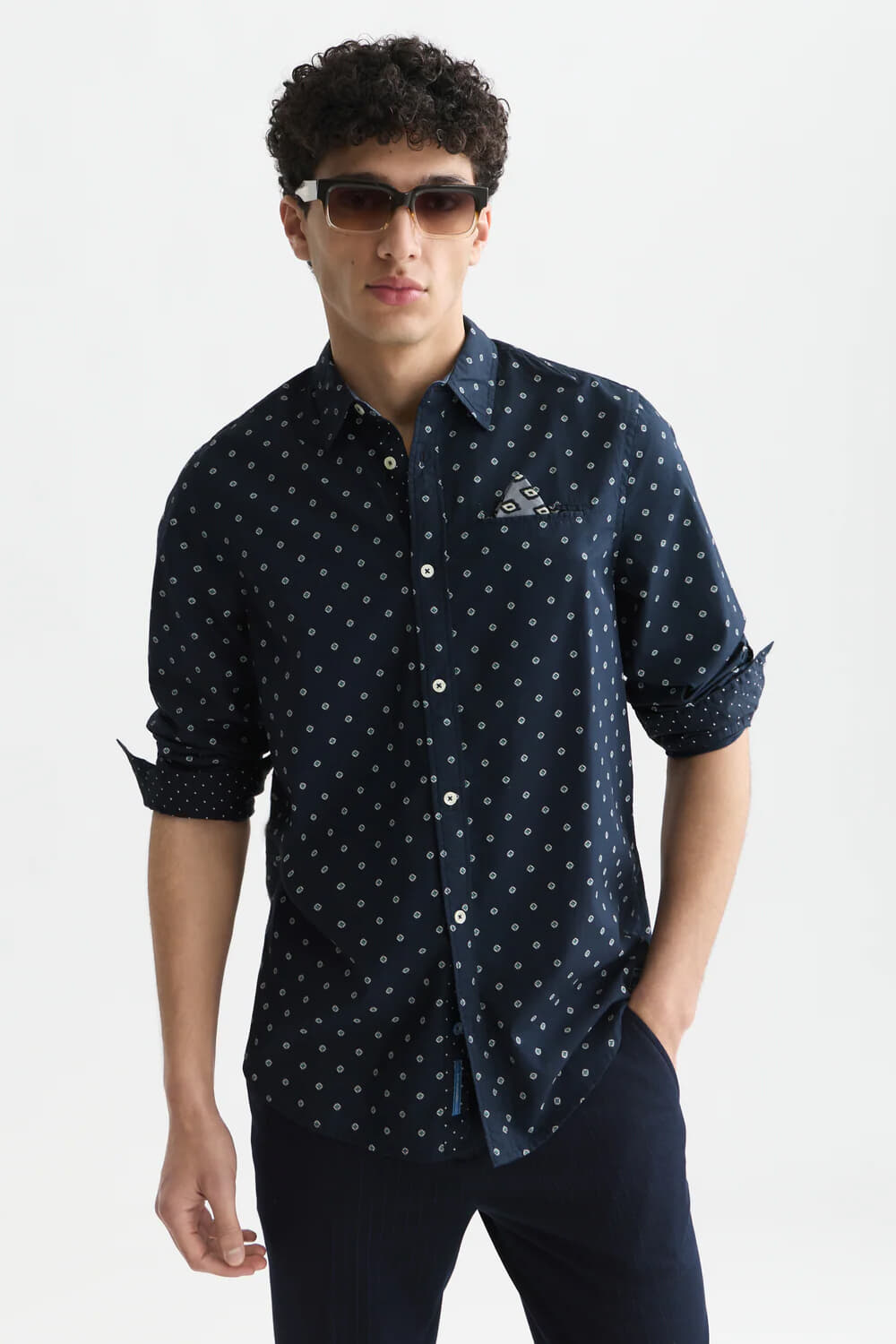 Scotch & Soda Overhemd Navy