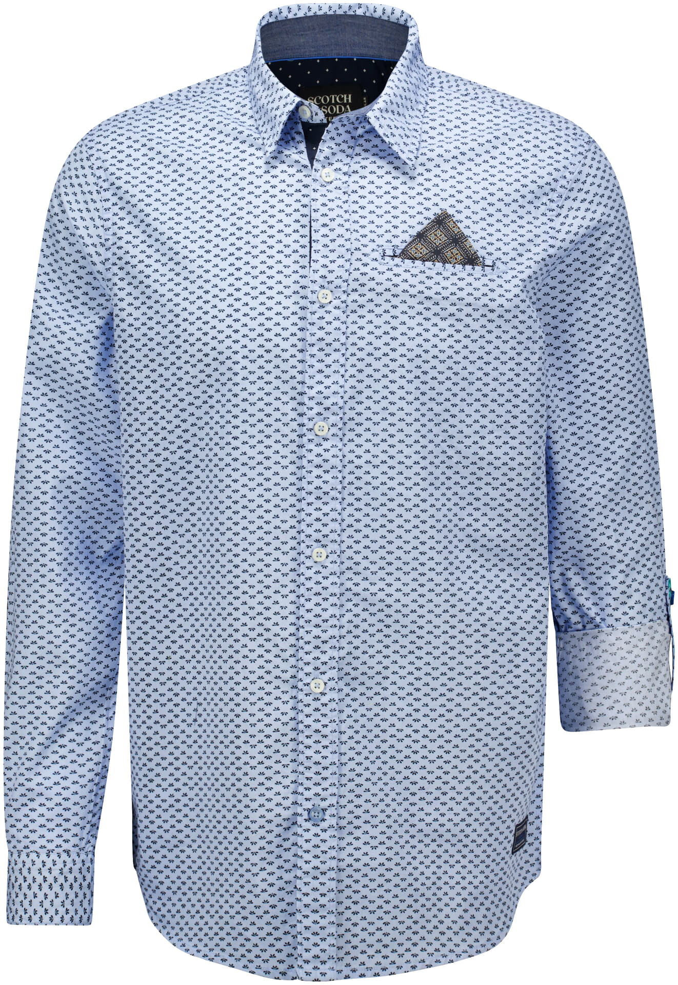 Scotch & Soda Overhemd Regular-fit  Blauw
