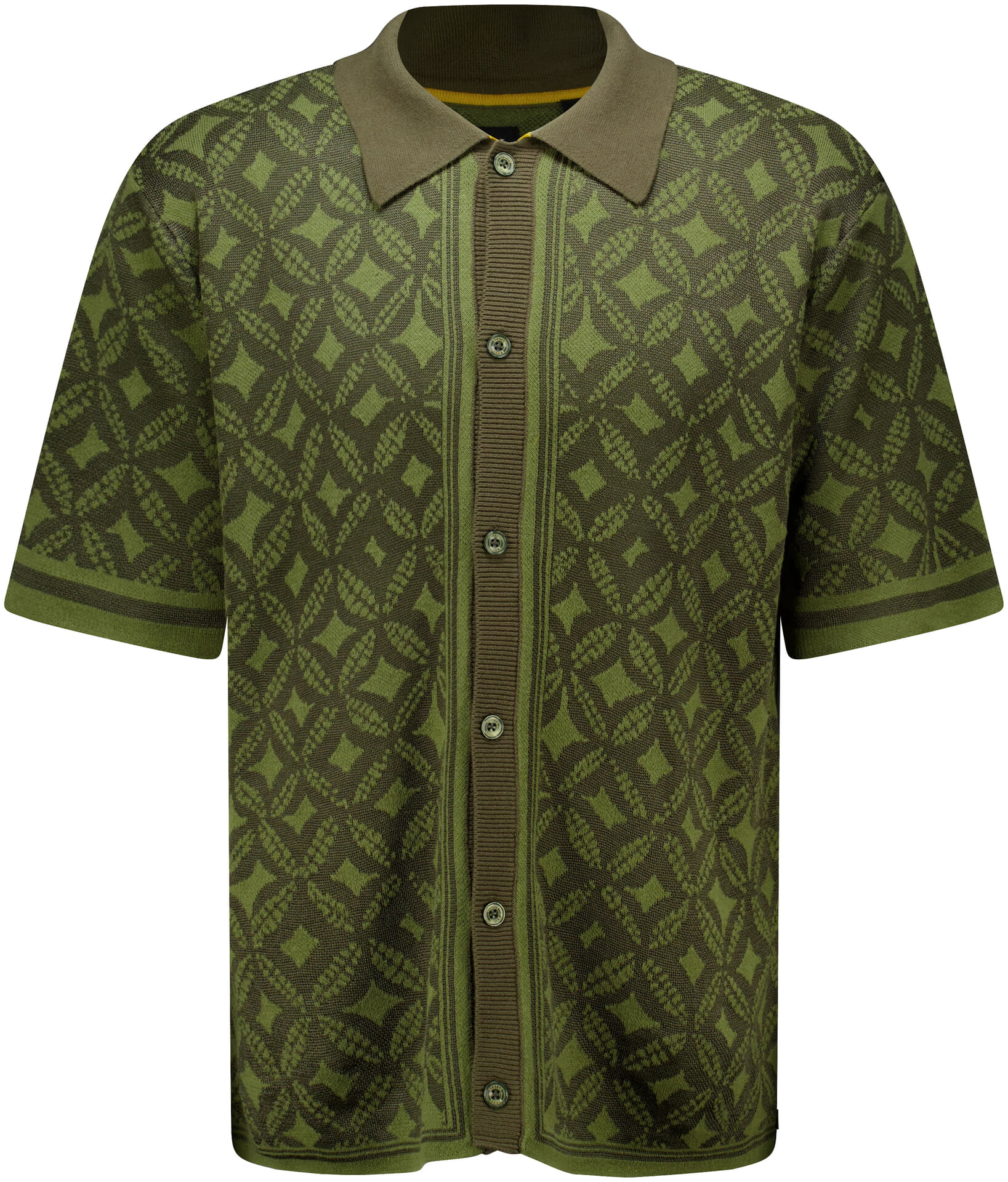 Scotch & Soda Overhemd Jacquard  Groen