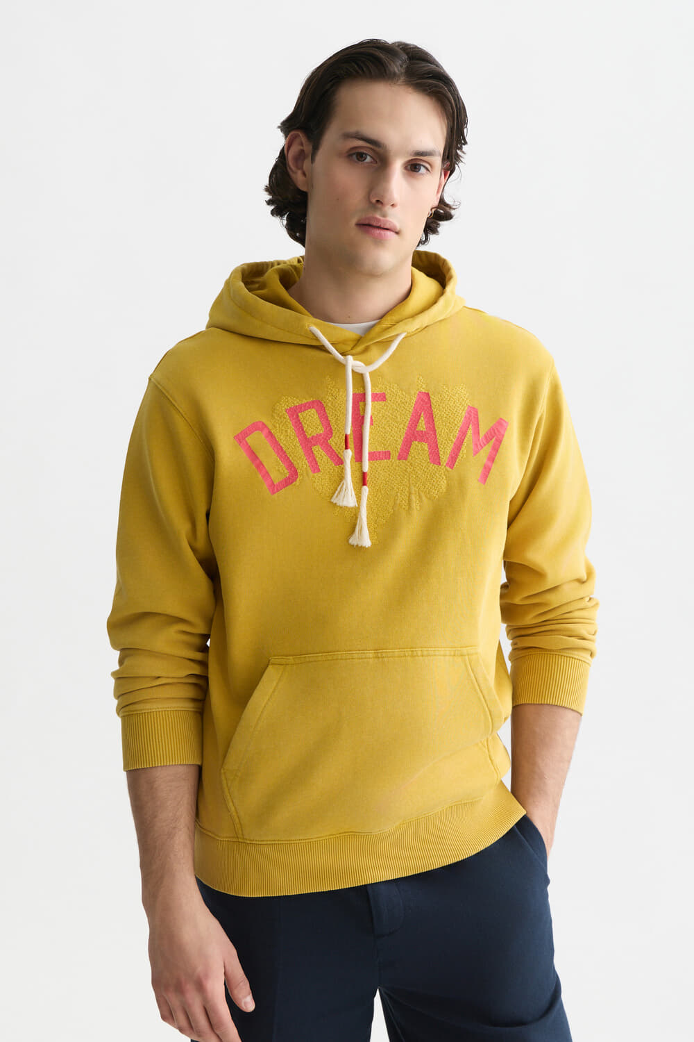 Scotch & Soda Hoodie Regular-fit  Geel