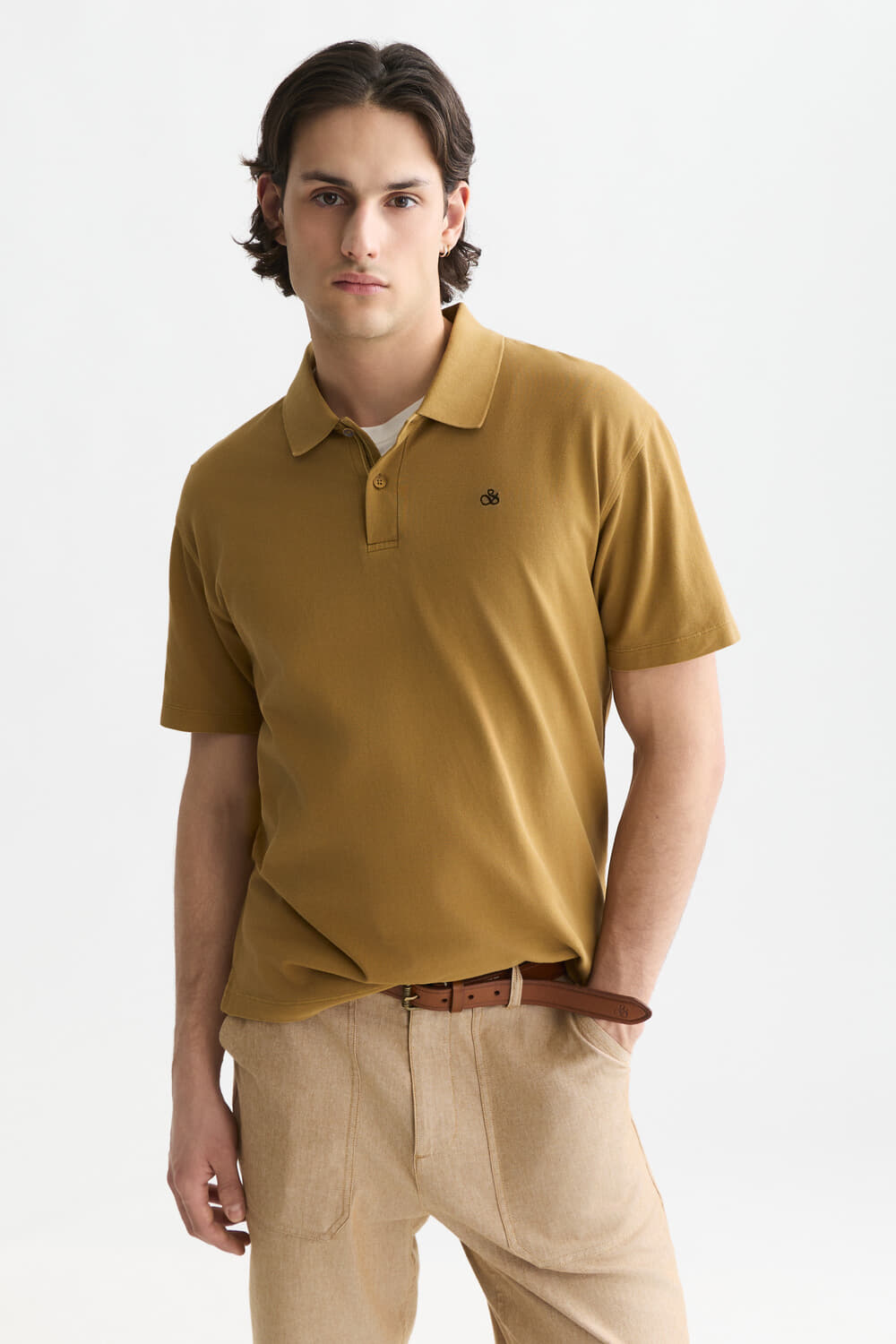 Scotch & Soda Polo Pique  Relaxed-fit  Beige