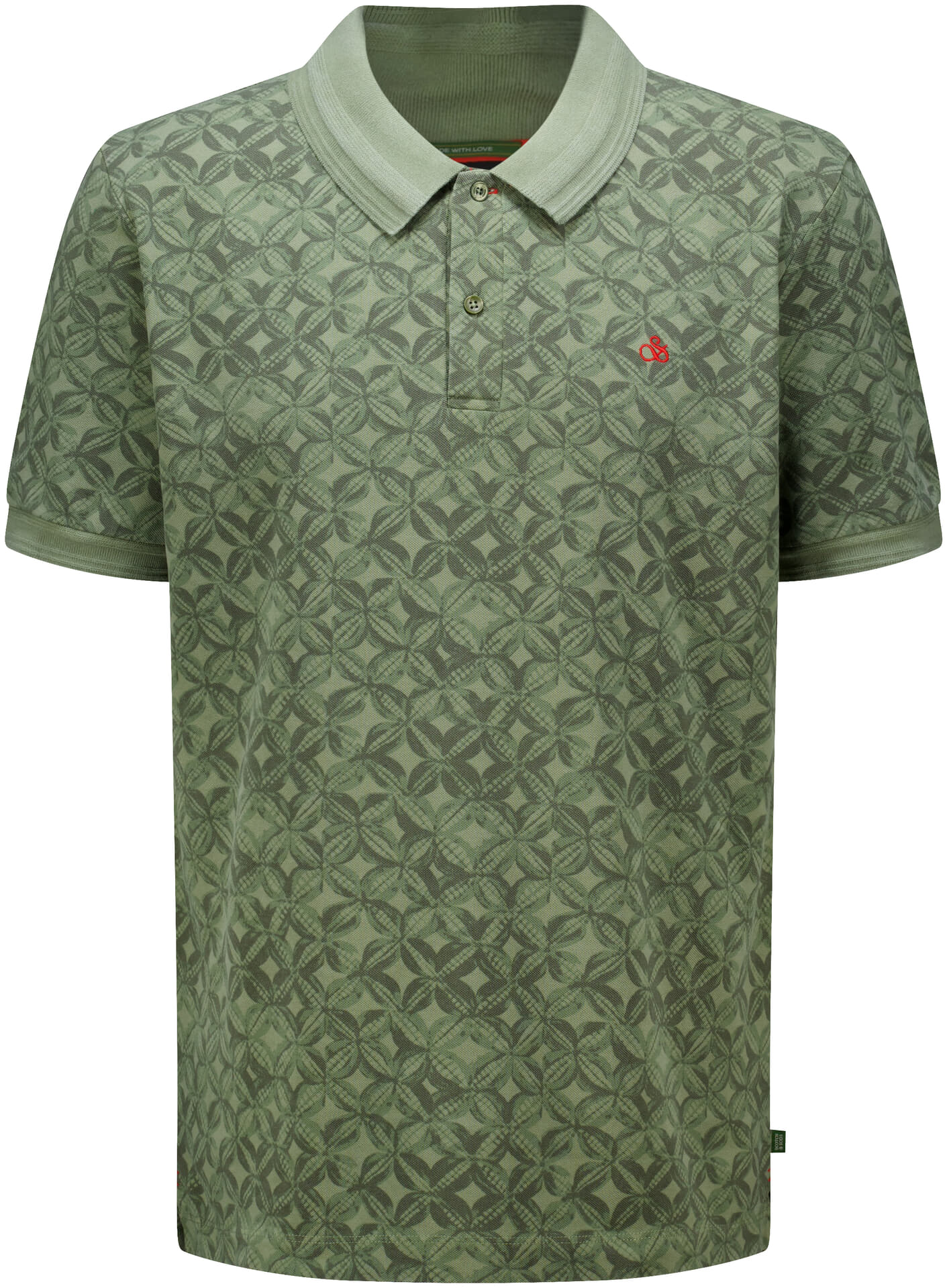 Scotch & Soda Polo Regular-fit Groen