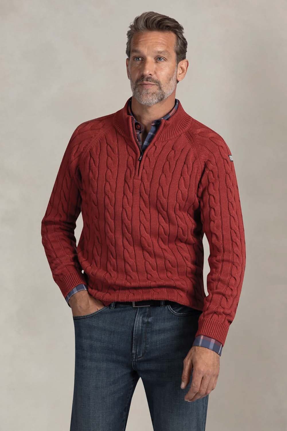 NZA Half-zip Pullover Brick