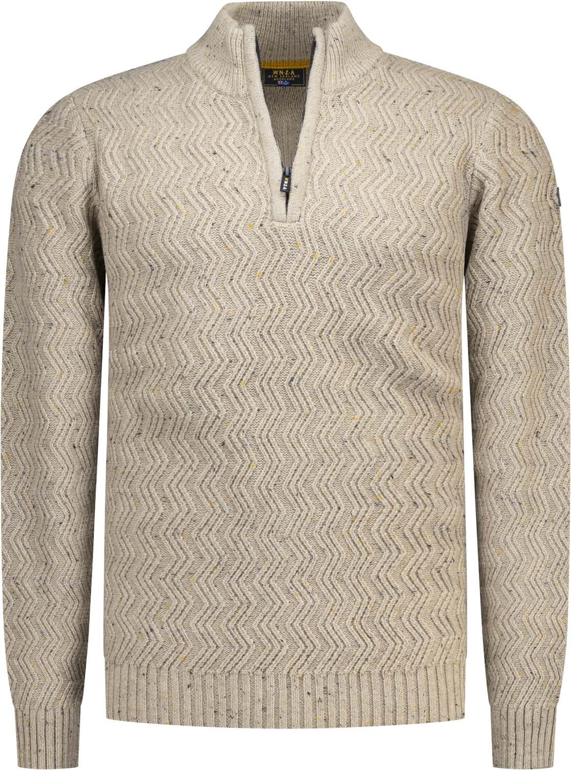 NZA Gebreide Half-zip Pullover Kaki