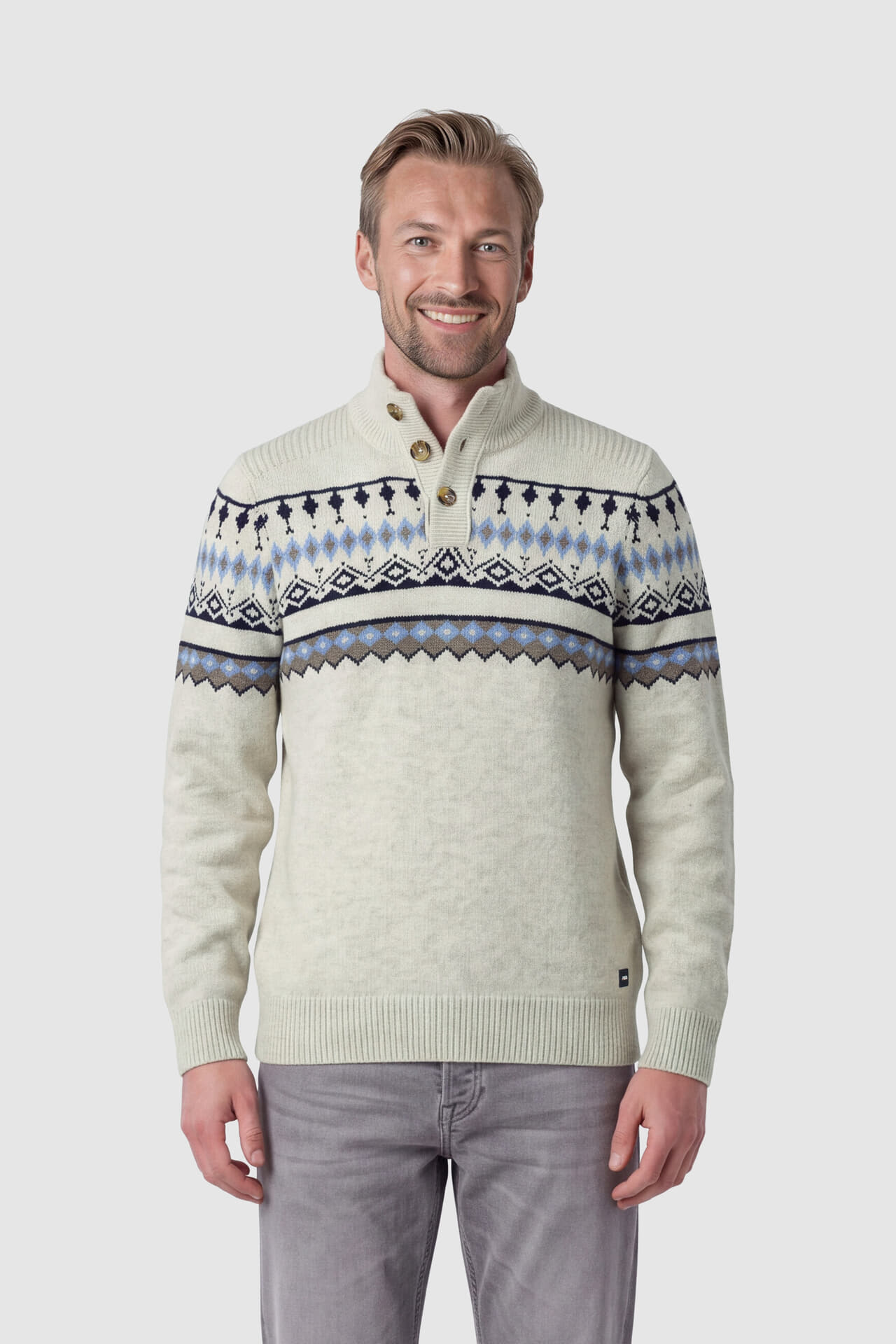 NZA Pullover Coll Off White