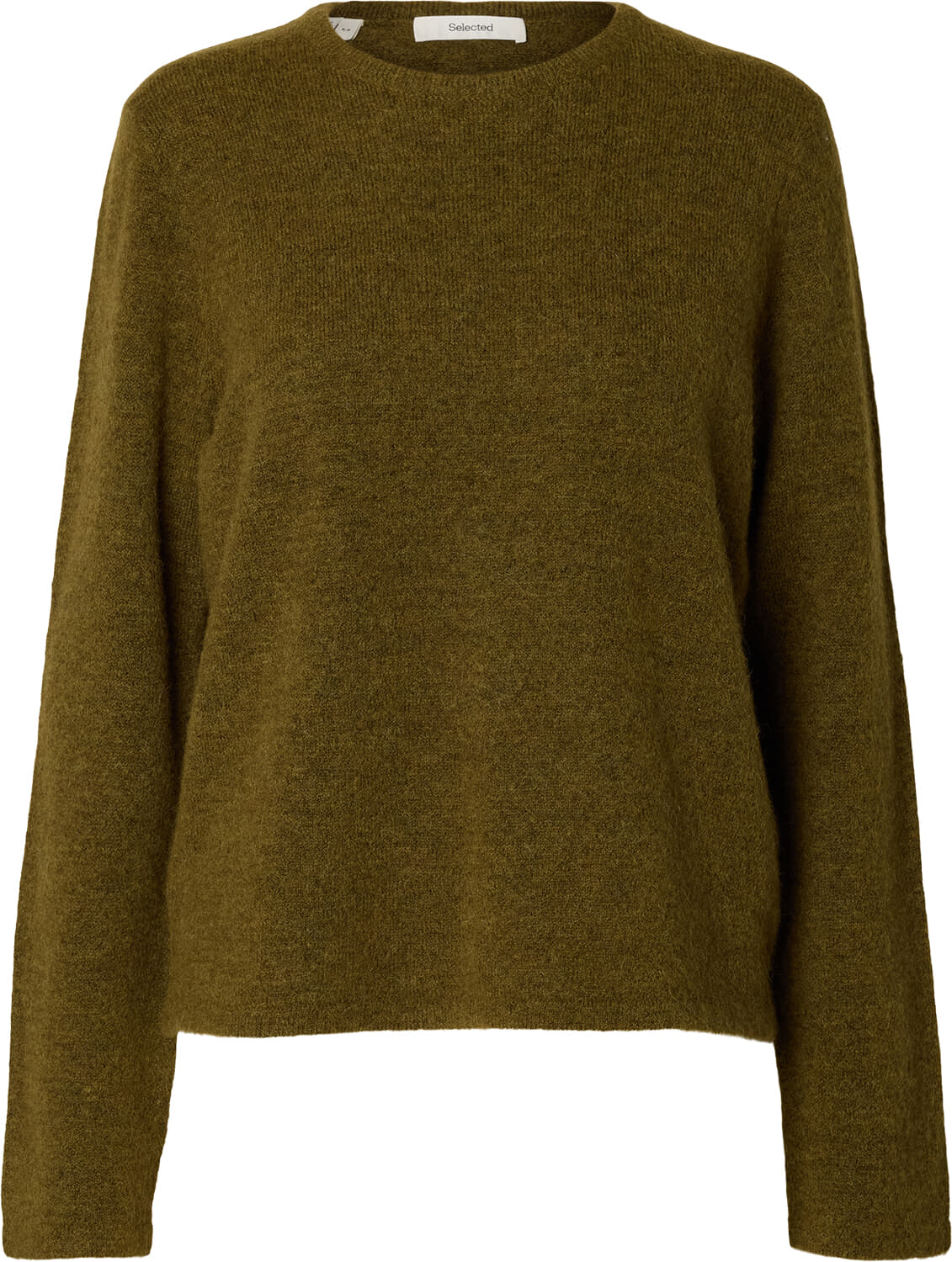 Selected Femme Gebreide Trui Lulu New Groen