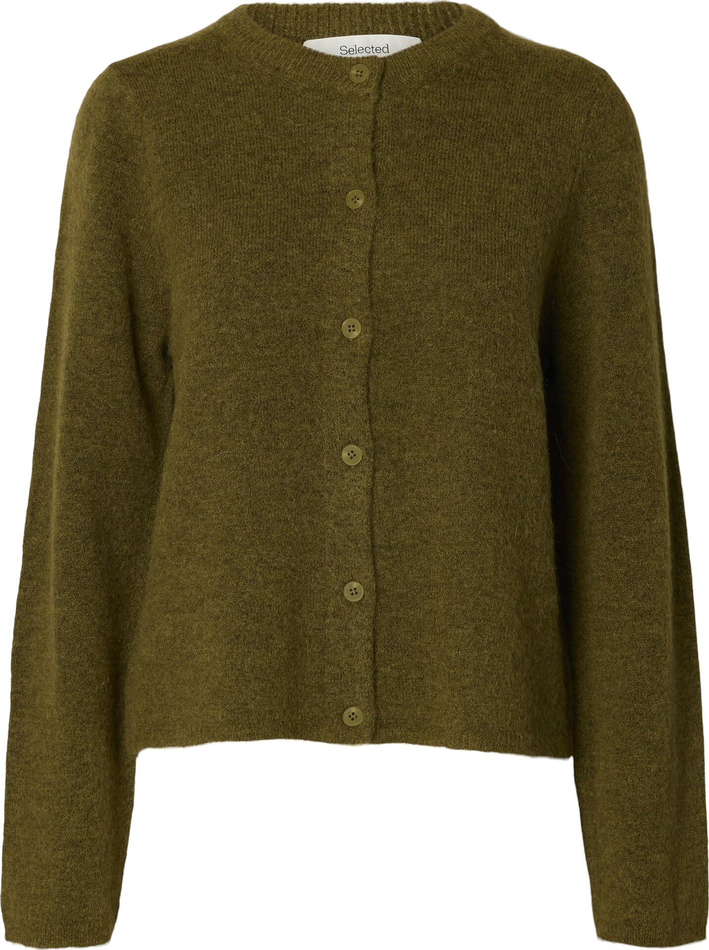 Selected Femme Gebreid Vest Lulu New Groen