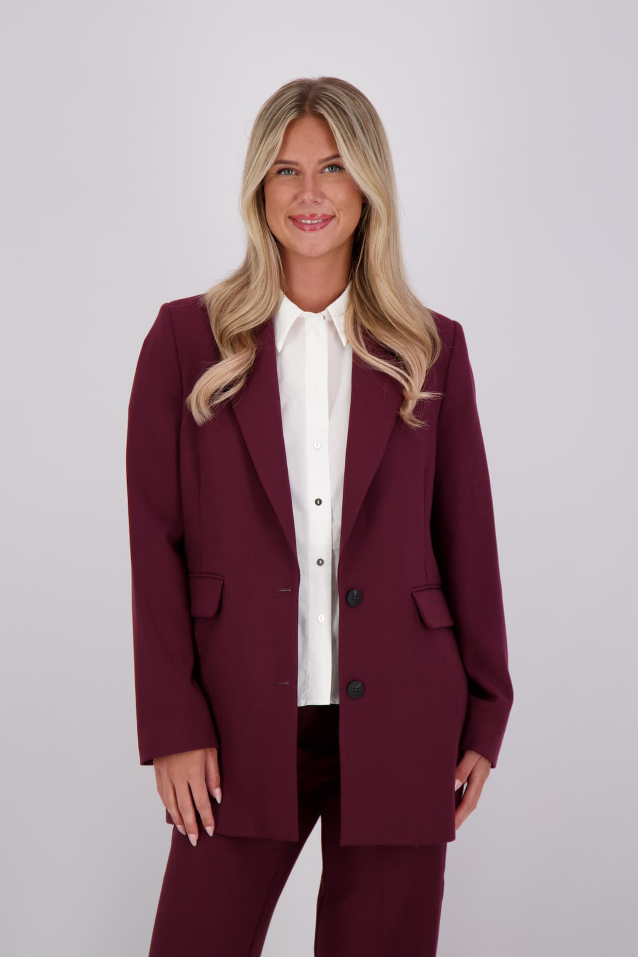 Selected Femme Blazer Rita  Bordeaux Rood