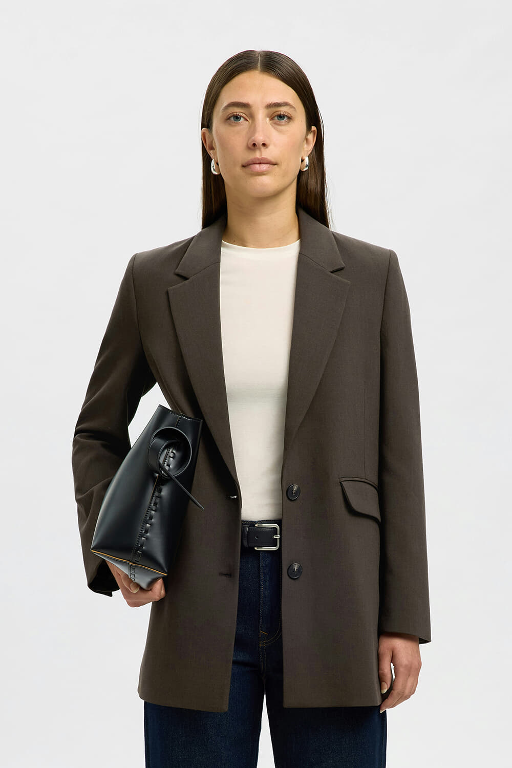 Selected Femme Blazer Rita Relaxed Bruin