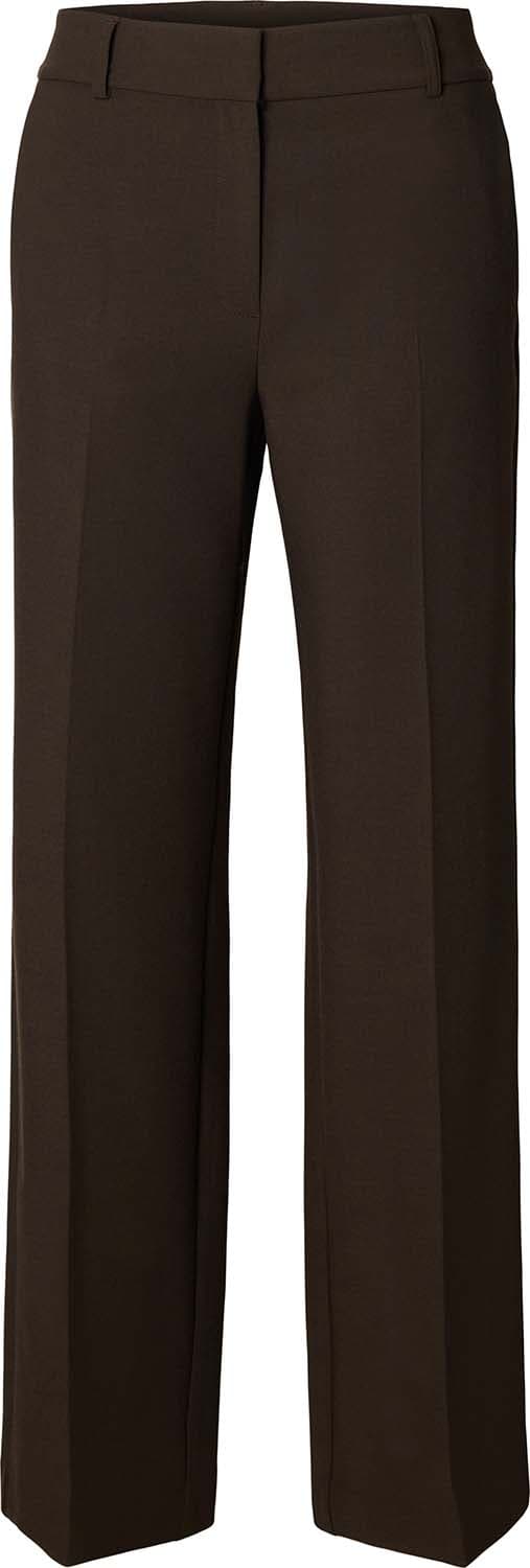 Selected Femme Pantalon Rita Wide Bruin