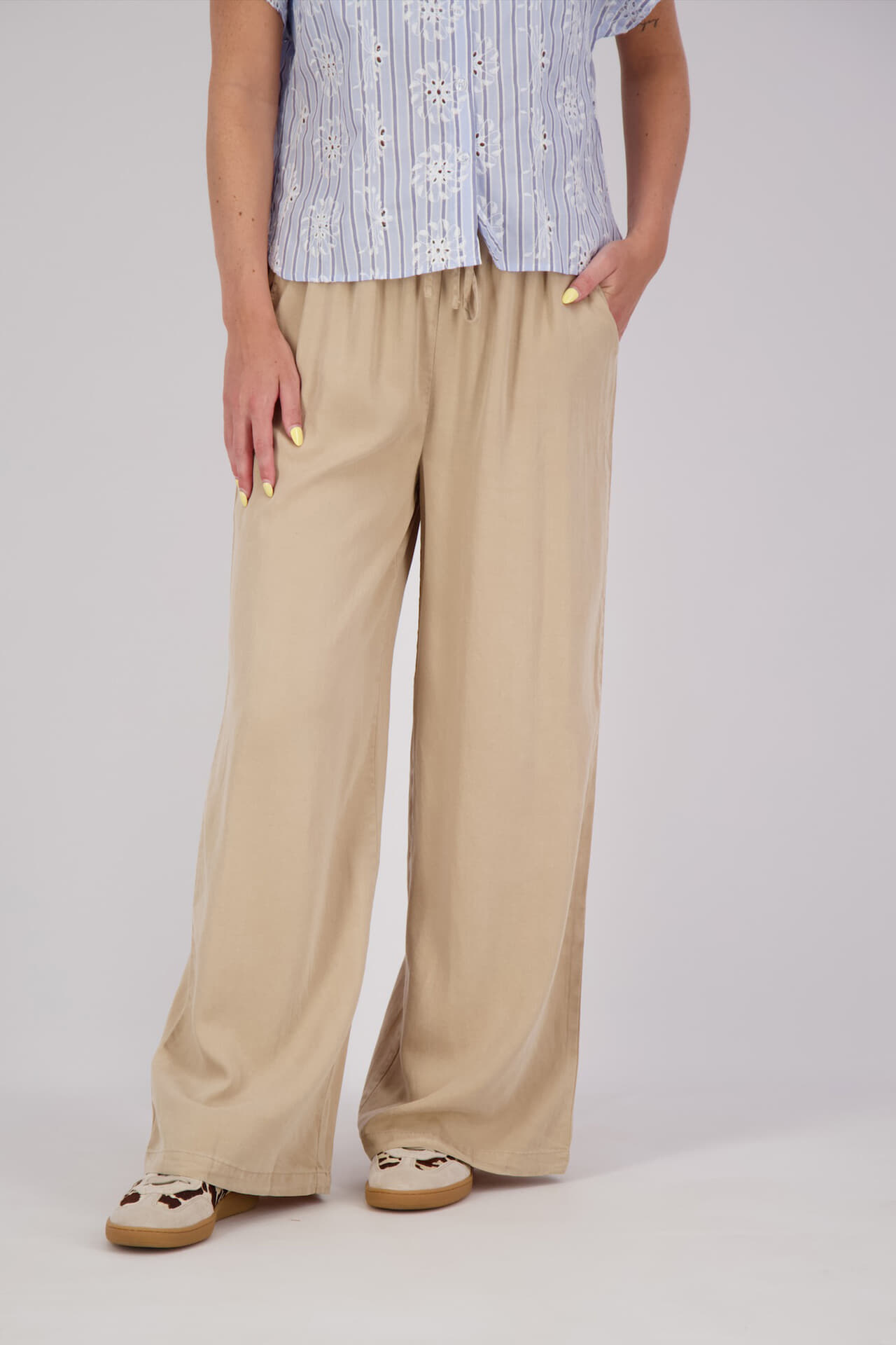 Enjoy Broek Tencel Beige