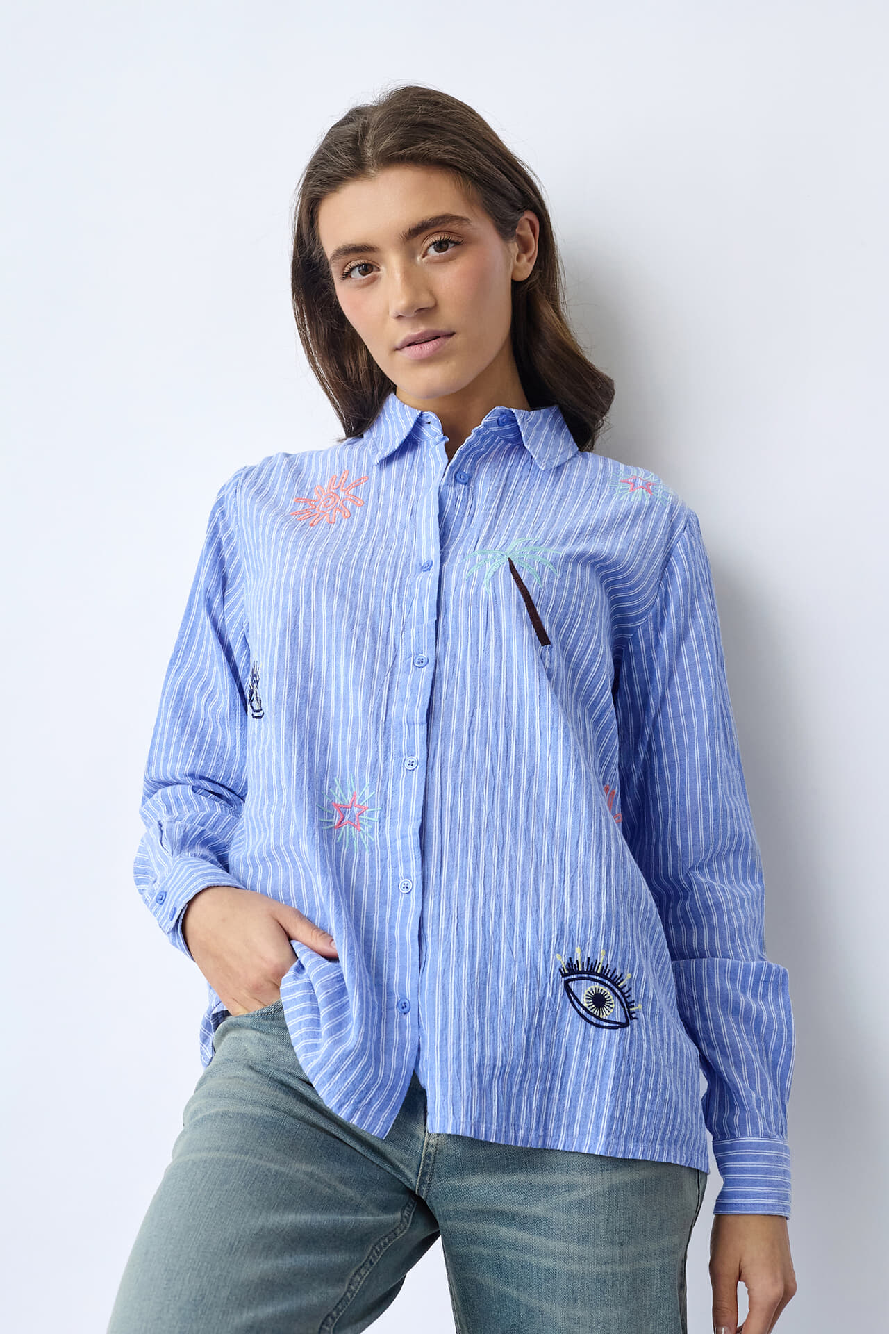 Sisters Point Blouse Ibisa Blauw