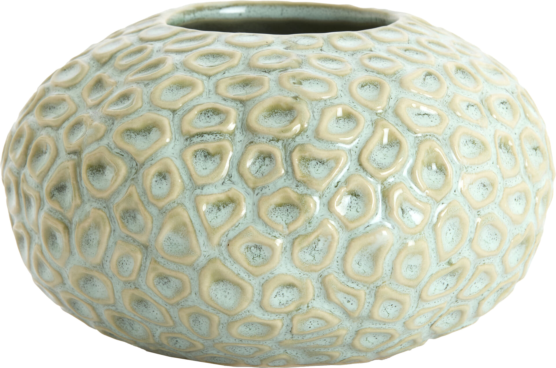 Bomont Collection Vaas Carezza Ø16,5 x 9,5 cm   Groen