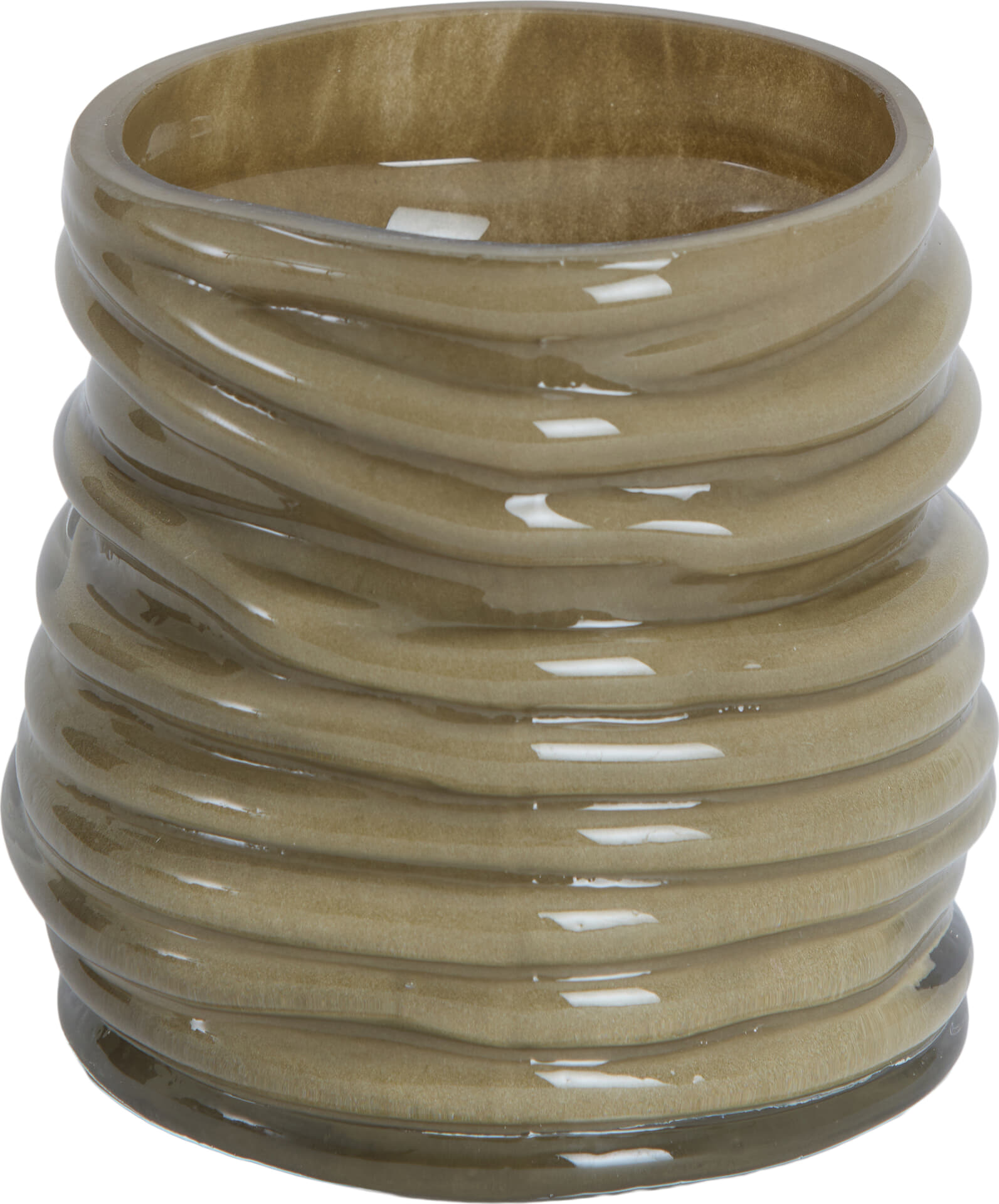 Bomont Collection Theelicht MILYAN Ø10x9 cm   Groen