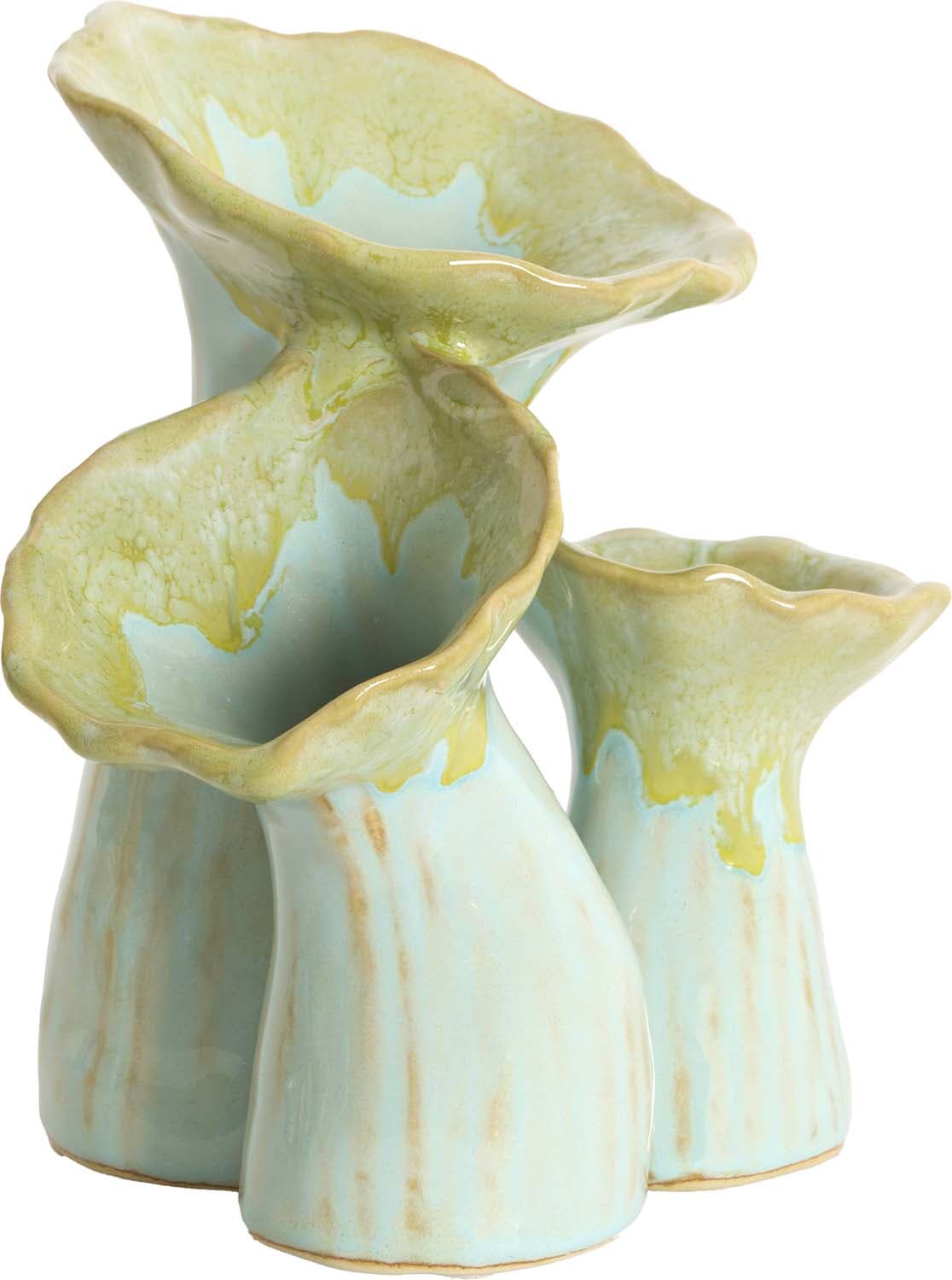 Bomont Collection Vaas Deco Misurina 18x13x17,5 cm  Groen