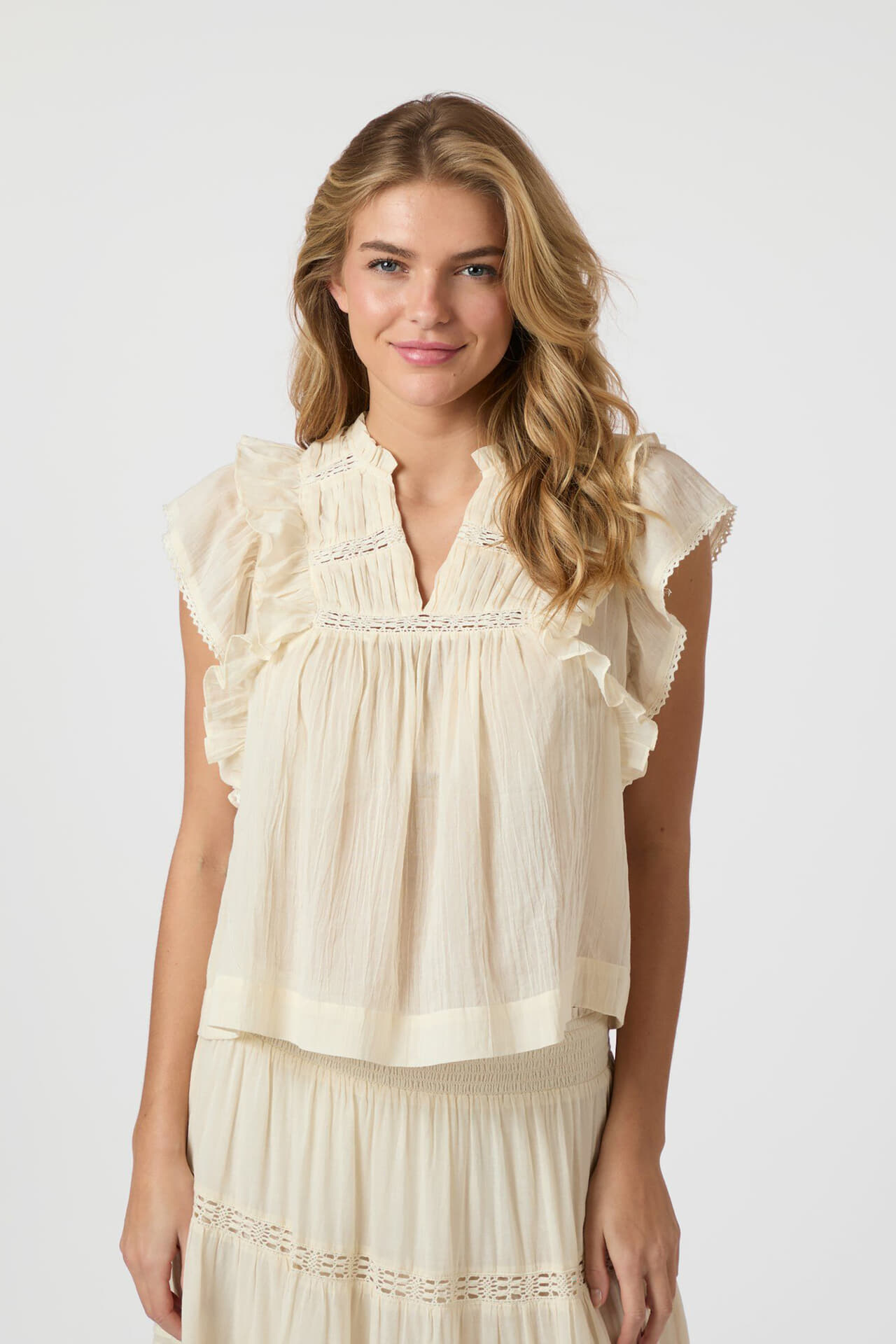 Neo Noir Top Jaya Voile Geel