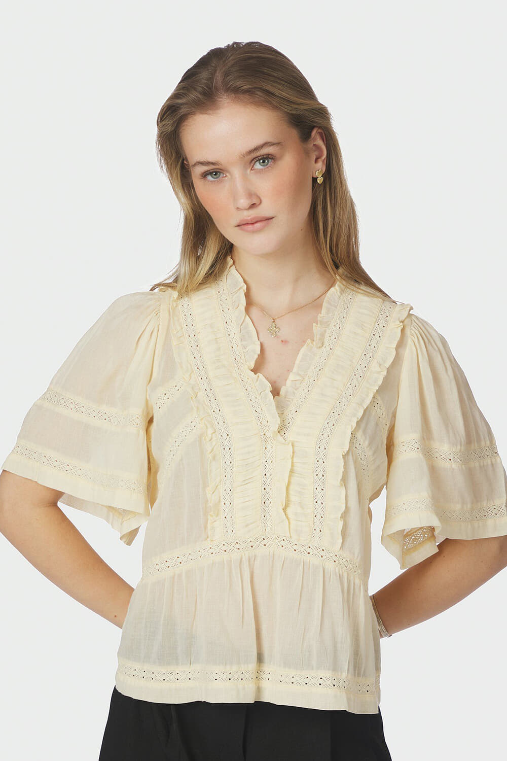 Neo Noir Top Evienne Geel