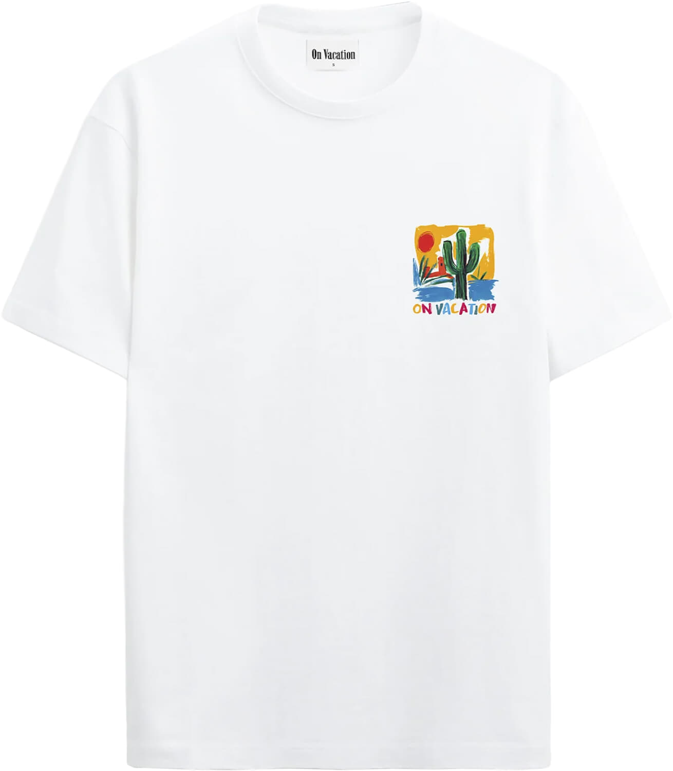 On Vacation T-shirt Wit