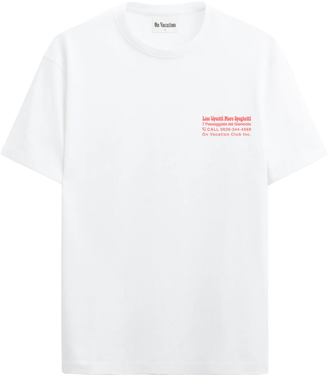 On Vacation T-shirt Wit