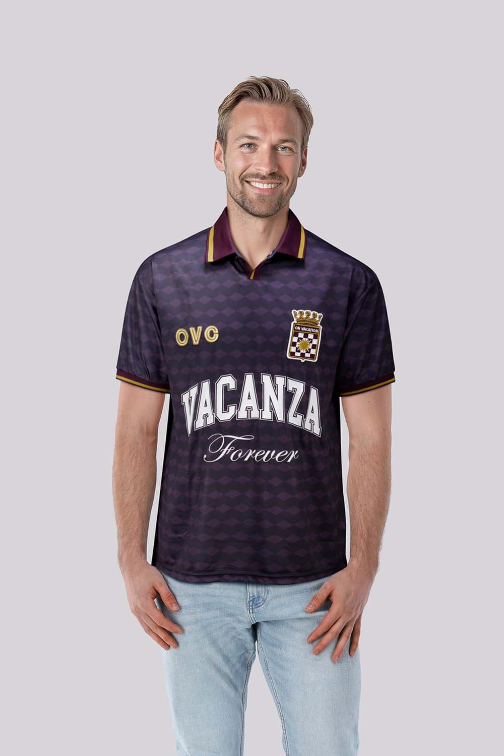 On Vacation Polo Bordeaux Rood