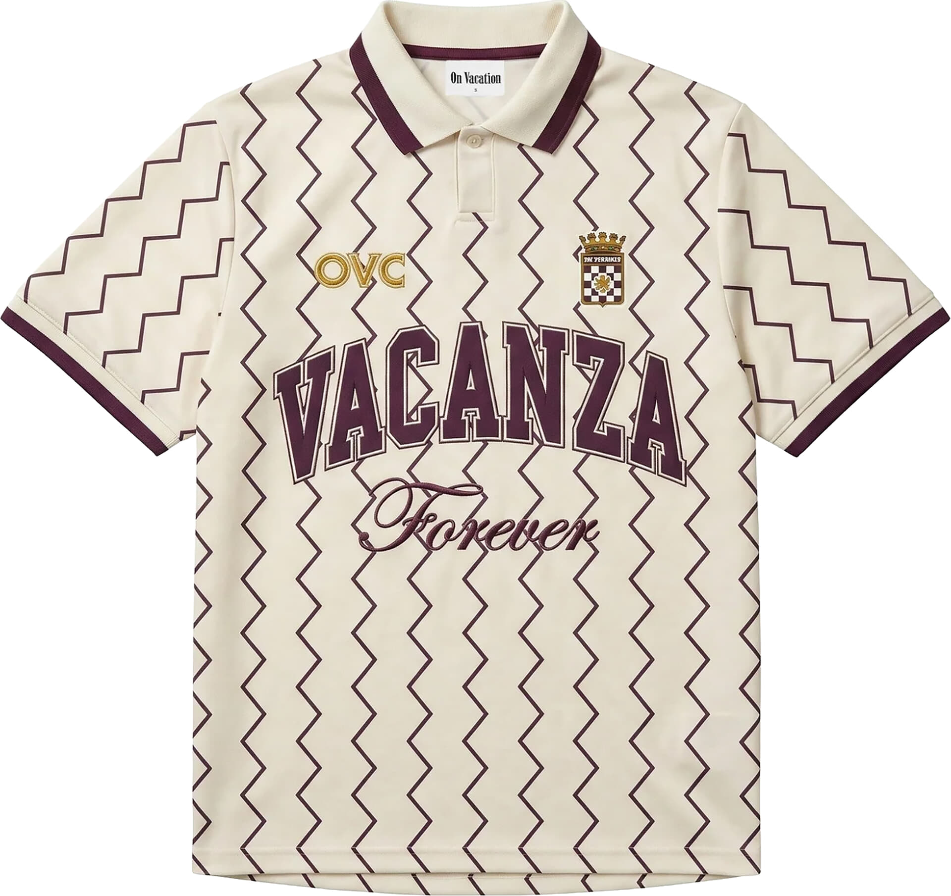 On Vacation Polo Off White