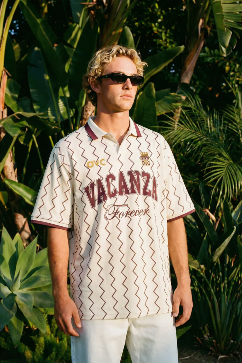 On Vacation Polo Off White