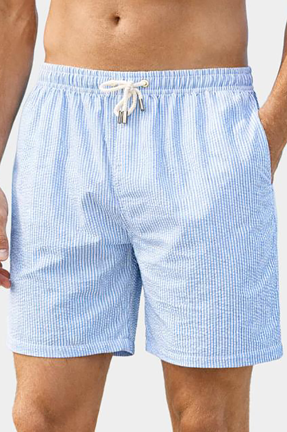 Bluecoast zwemshort streep Blauw