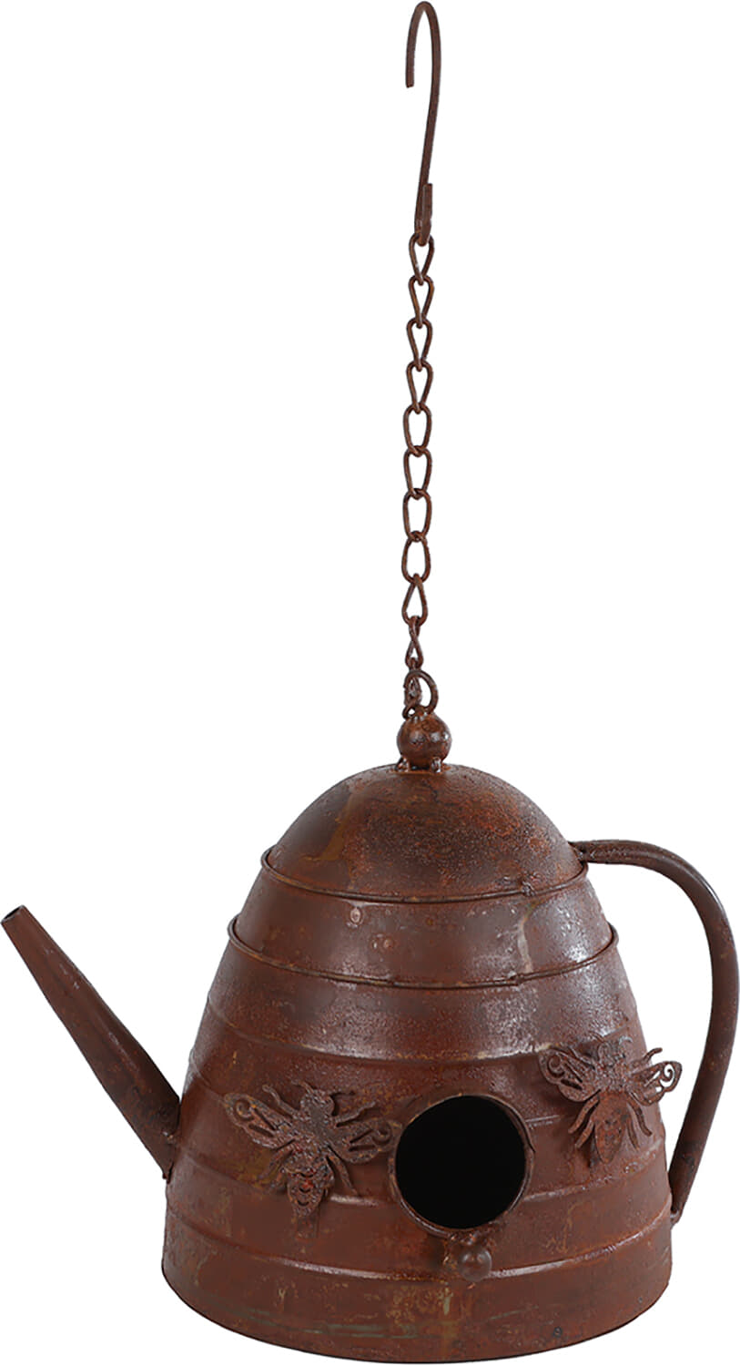 Bomont Collection Vogelhuis 'Teapot' 25 x 19 x 18 cm Bruin