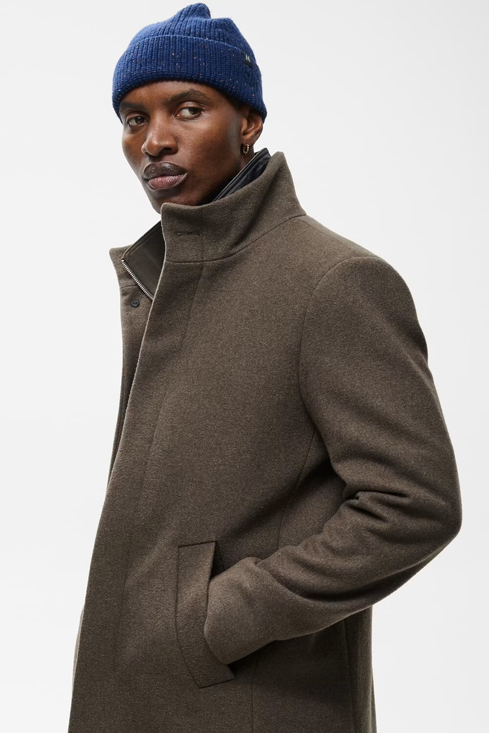 Matinique Wollen Jas Harvey Taupe