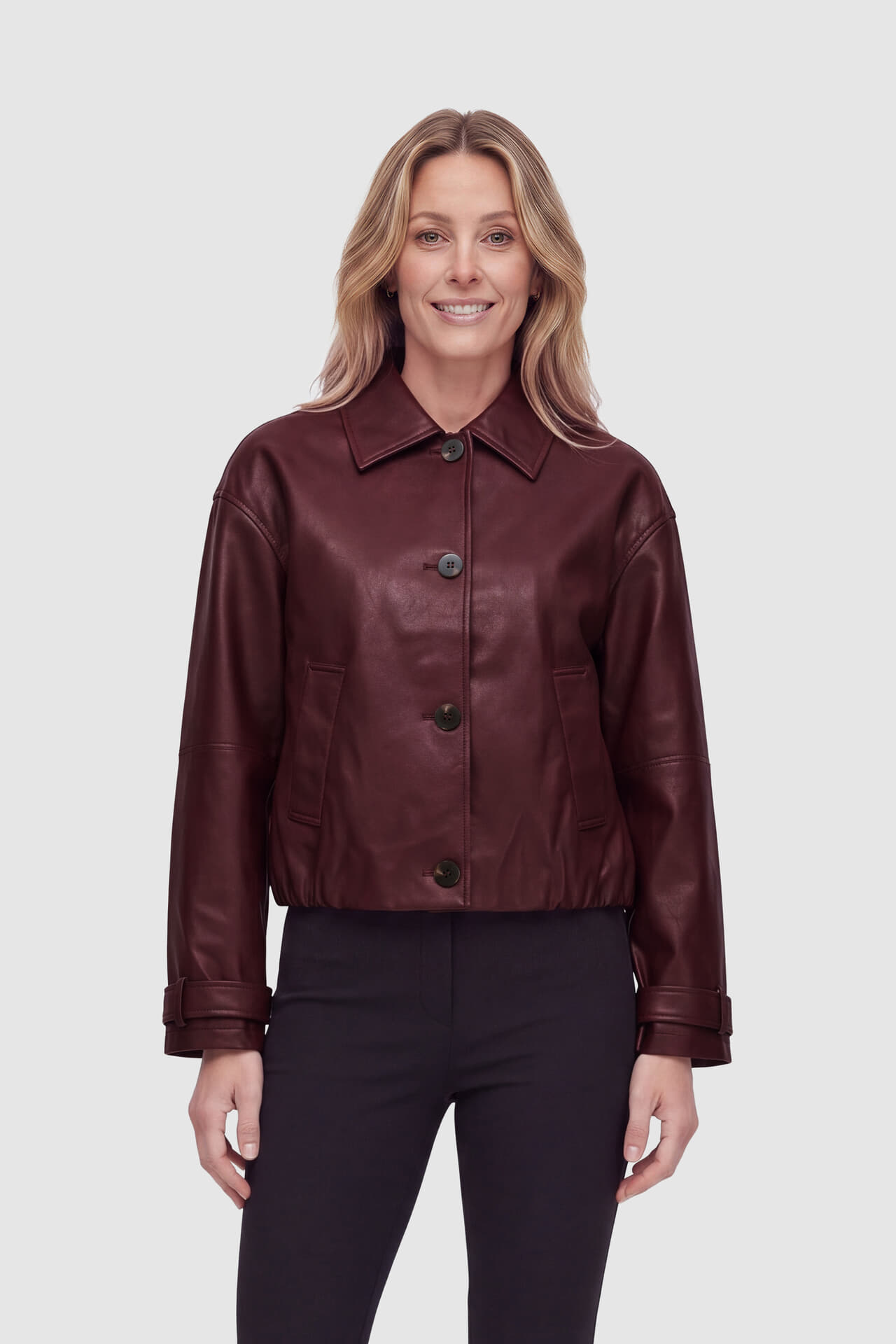 Vila Jack Solace PU Bordeaux Rood