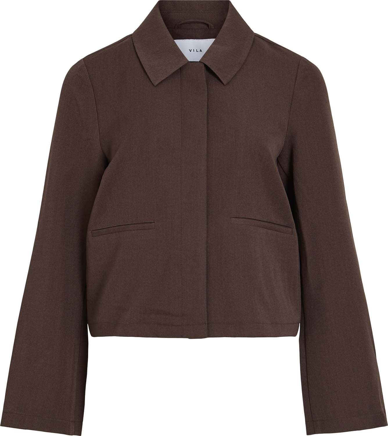 Vila Overshirt Leora Bruin